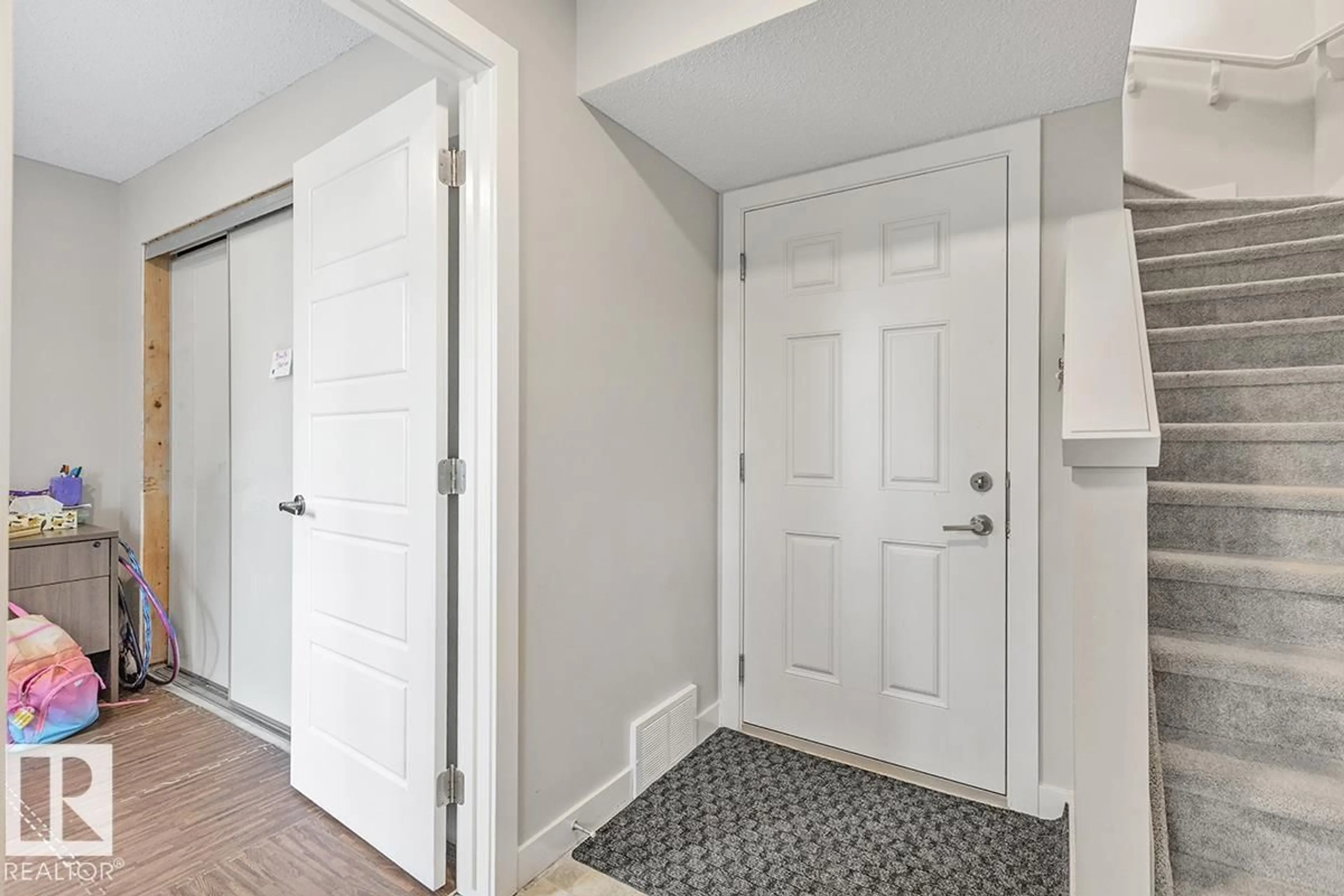 Indoor entryway for #22 - 3025 151 AV, Edmonton Alberta T5Y3W4