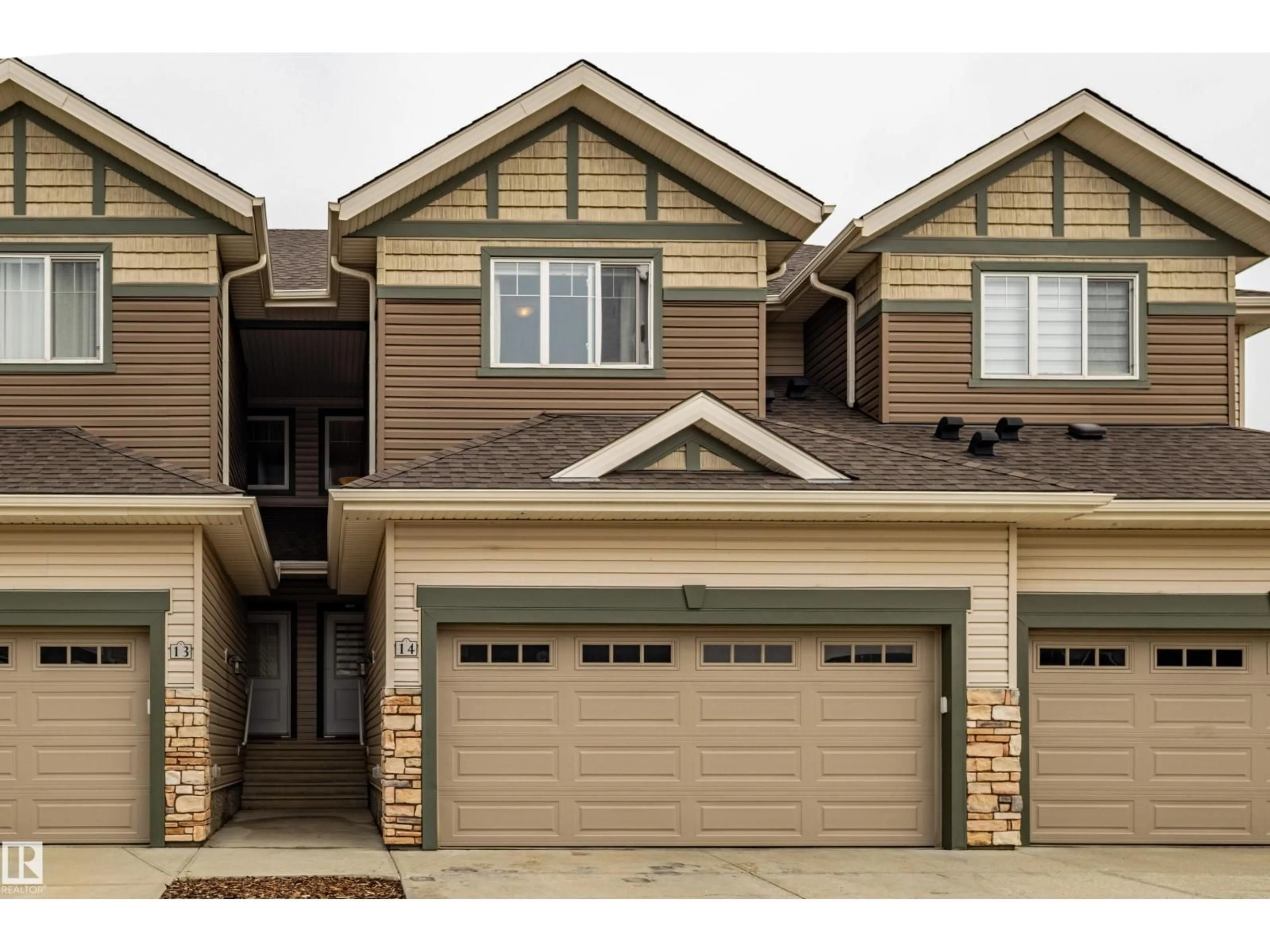 Home with vinyl exterior material, street for #14 - 4835 WRIGHT DR, Edmonton Alberta T6W3T2