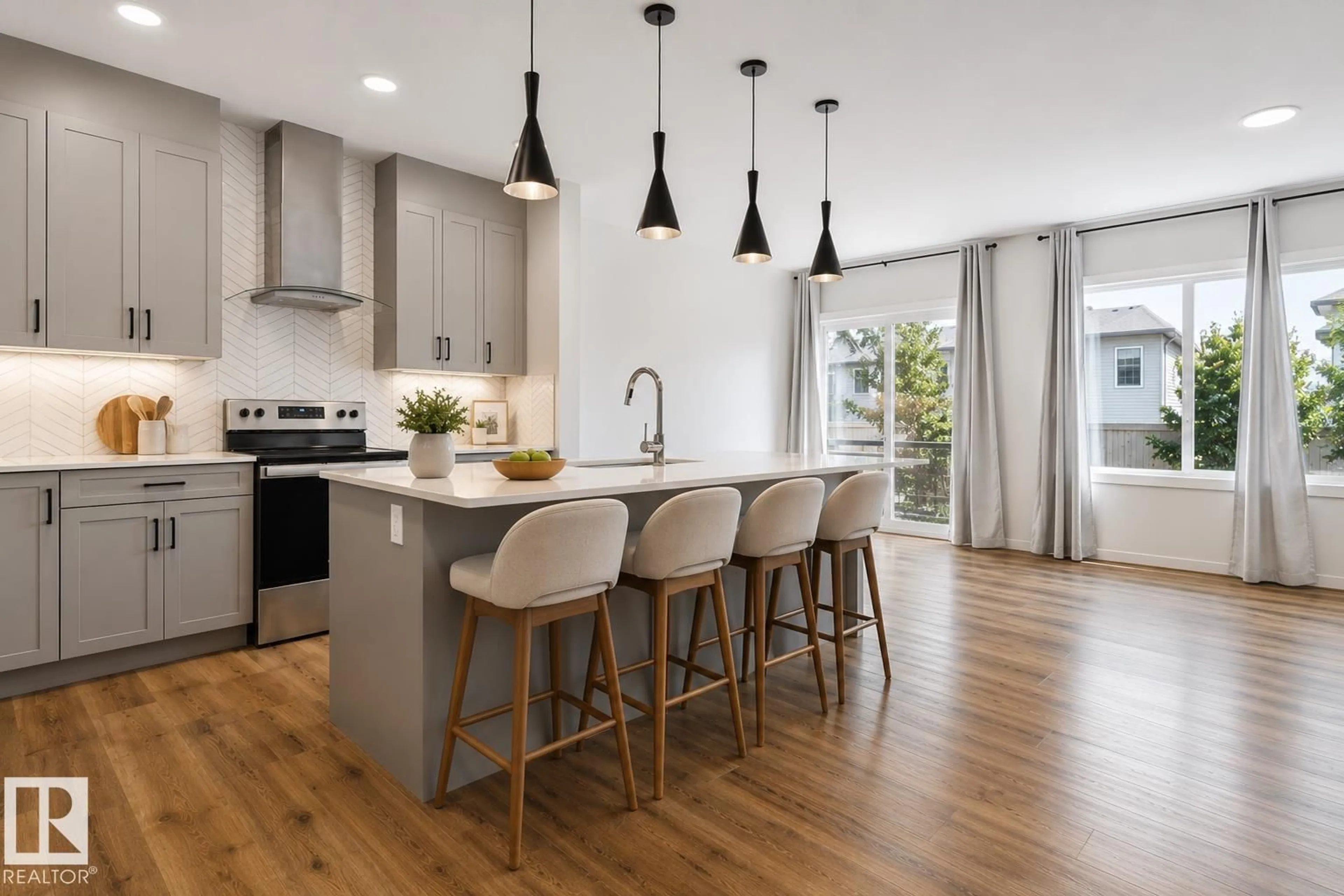Open concept kitchen, unknown for NW - 9235 223 ST, Edmonton Alberta T5T7M1