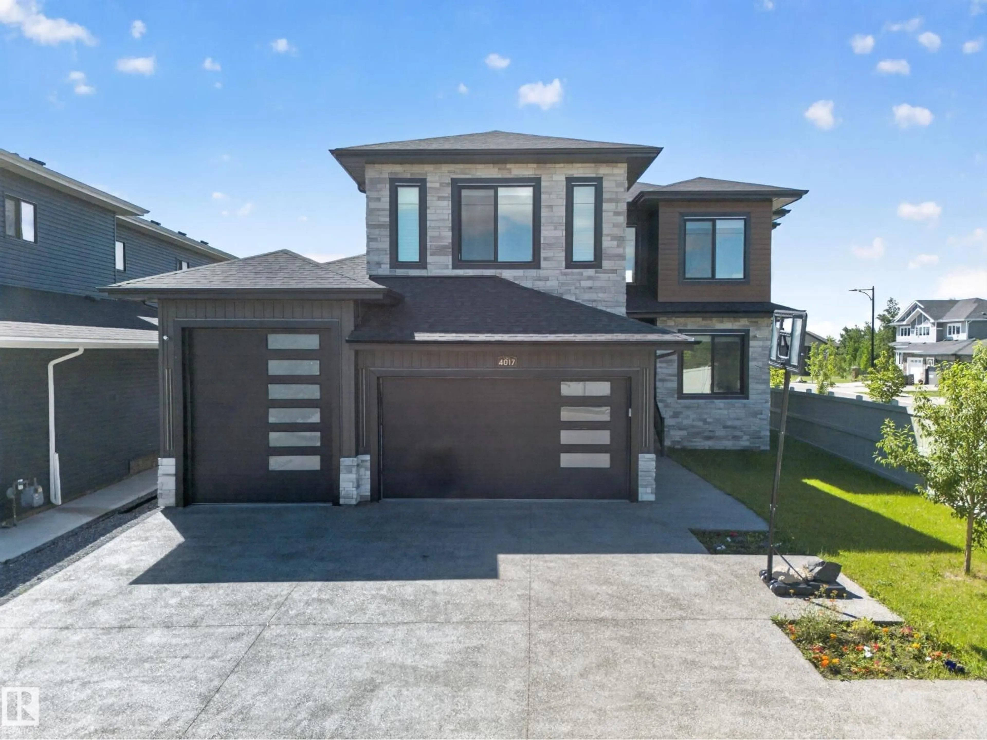 Home with brick exterior material, street for 4017 47 AV, Beaumont Alberta T4X2A8