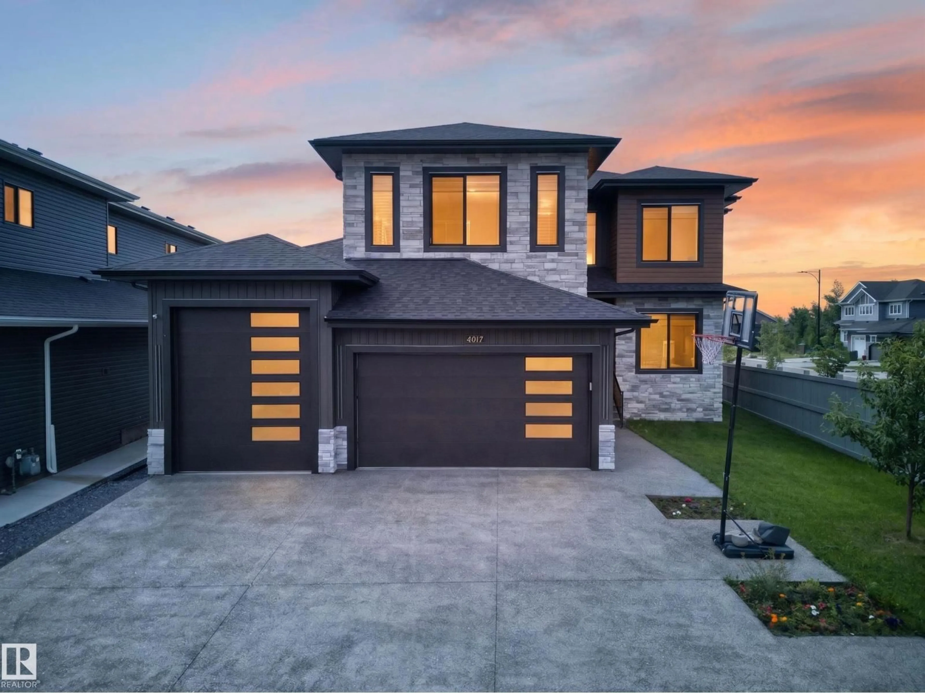 Home with brick exterior material, street for 4017 47 AV, Beaumont Alberta T4X2A8