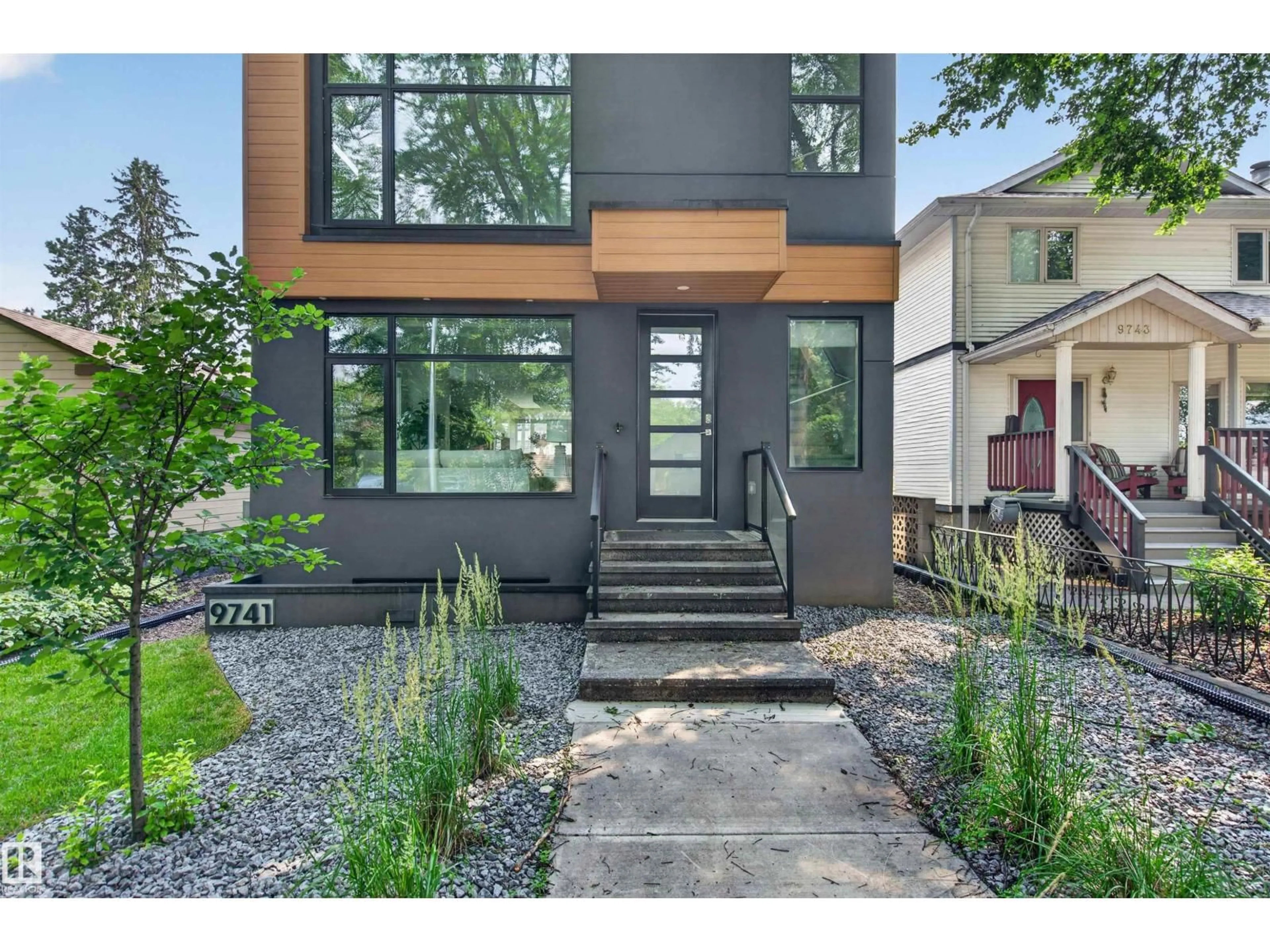 Home with brick exterior material, street for 9741 90 AV, Edmonton Alberta T6E2S8