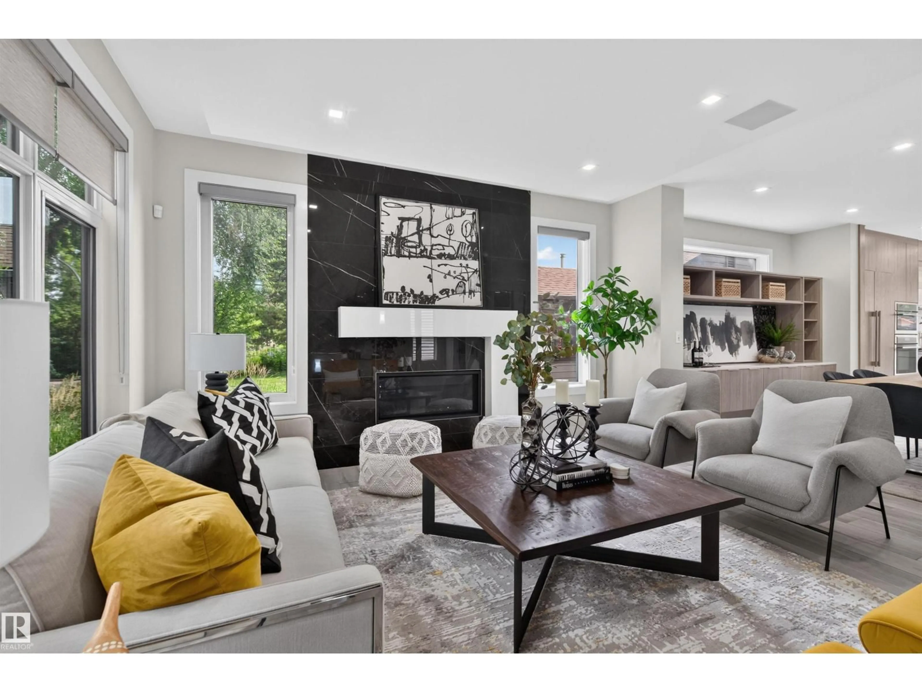 Living room with furniture, unknown for 9741 90 AV, Edmonton Alberta T6E2S8