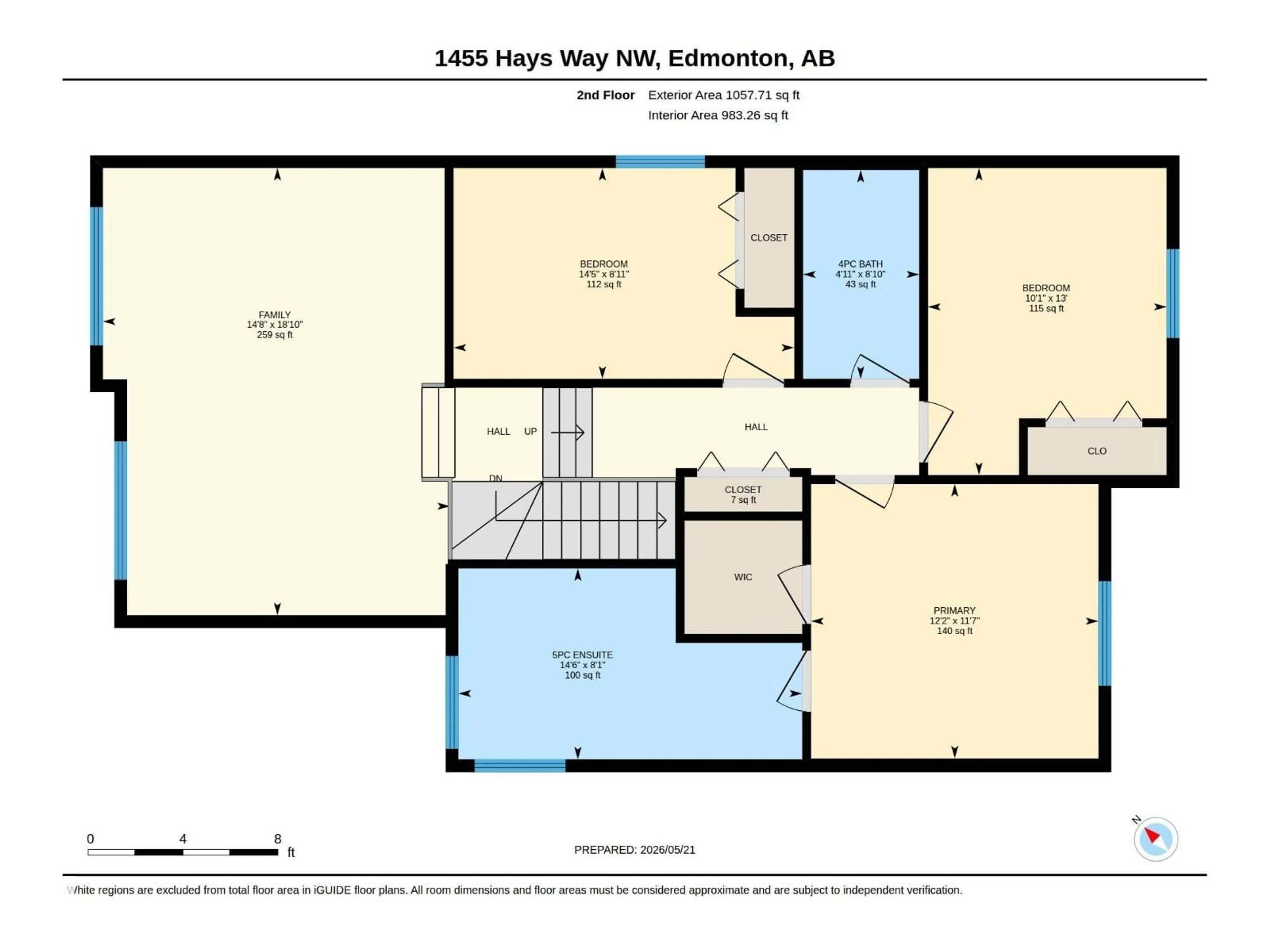 Floor plan for 1455 HAYS WY, Edmonton Alberta T6M0M4