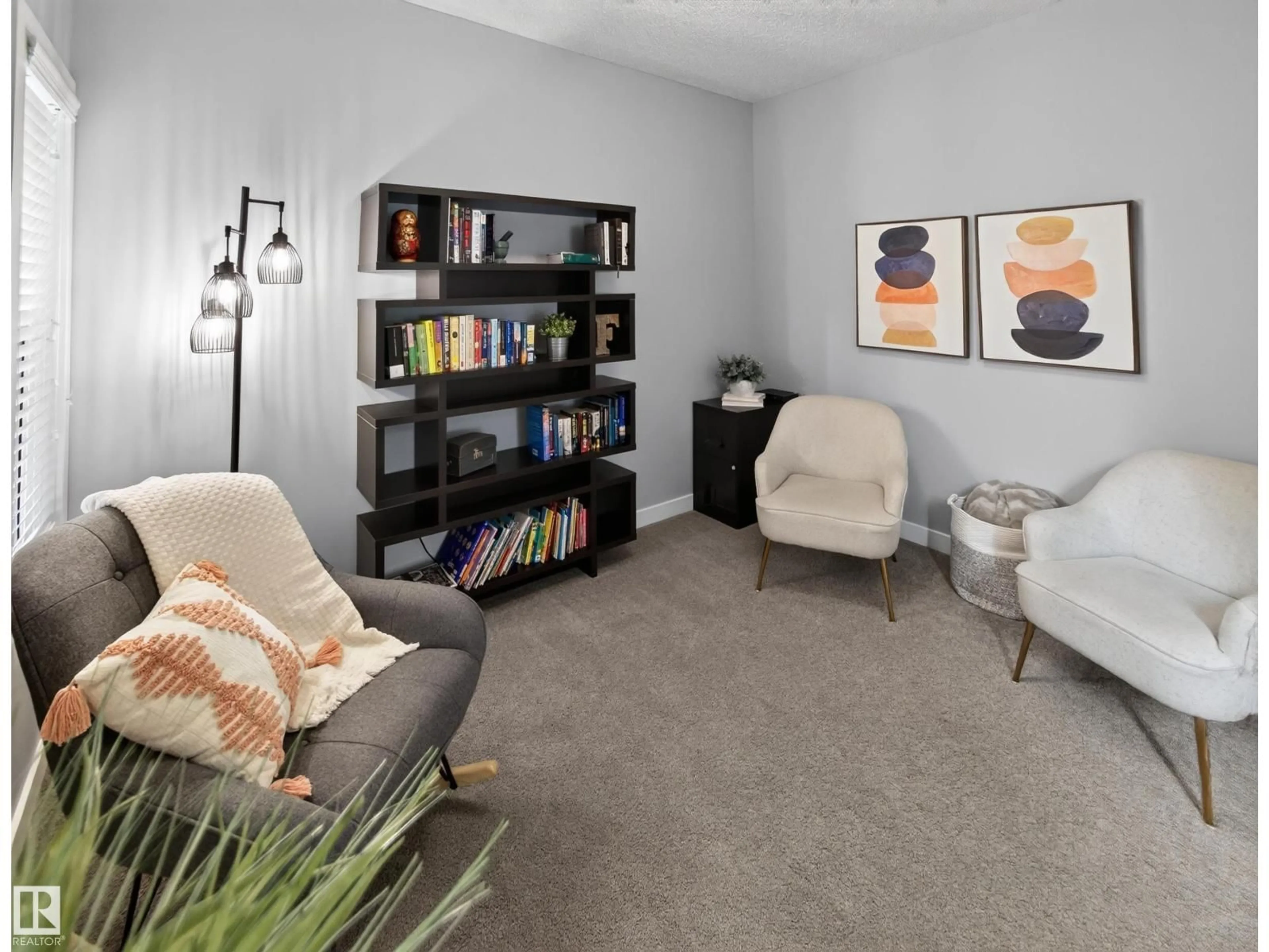 Living room with furniture, carpet floor for 6504 48 AV, Beaumont Alberta T4X0W5
