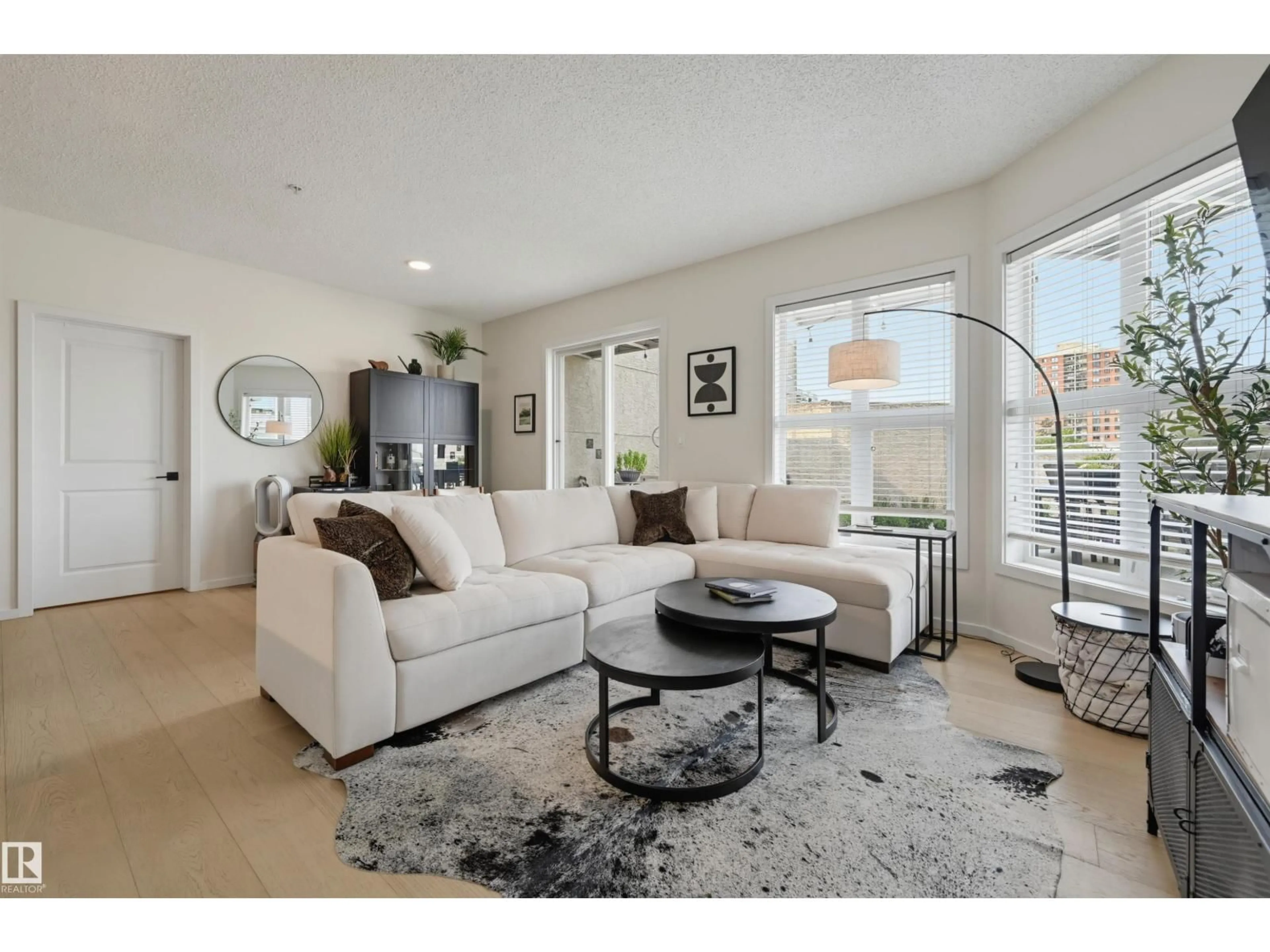 Living room with furniture, unknown for 403 - 9910 111 ST, Edmonton Alberta T5K1K2