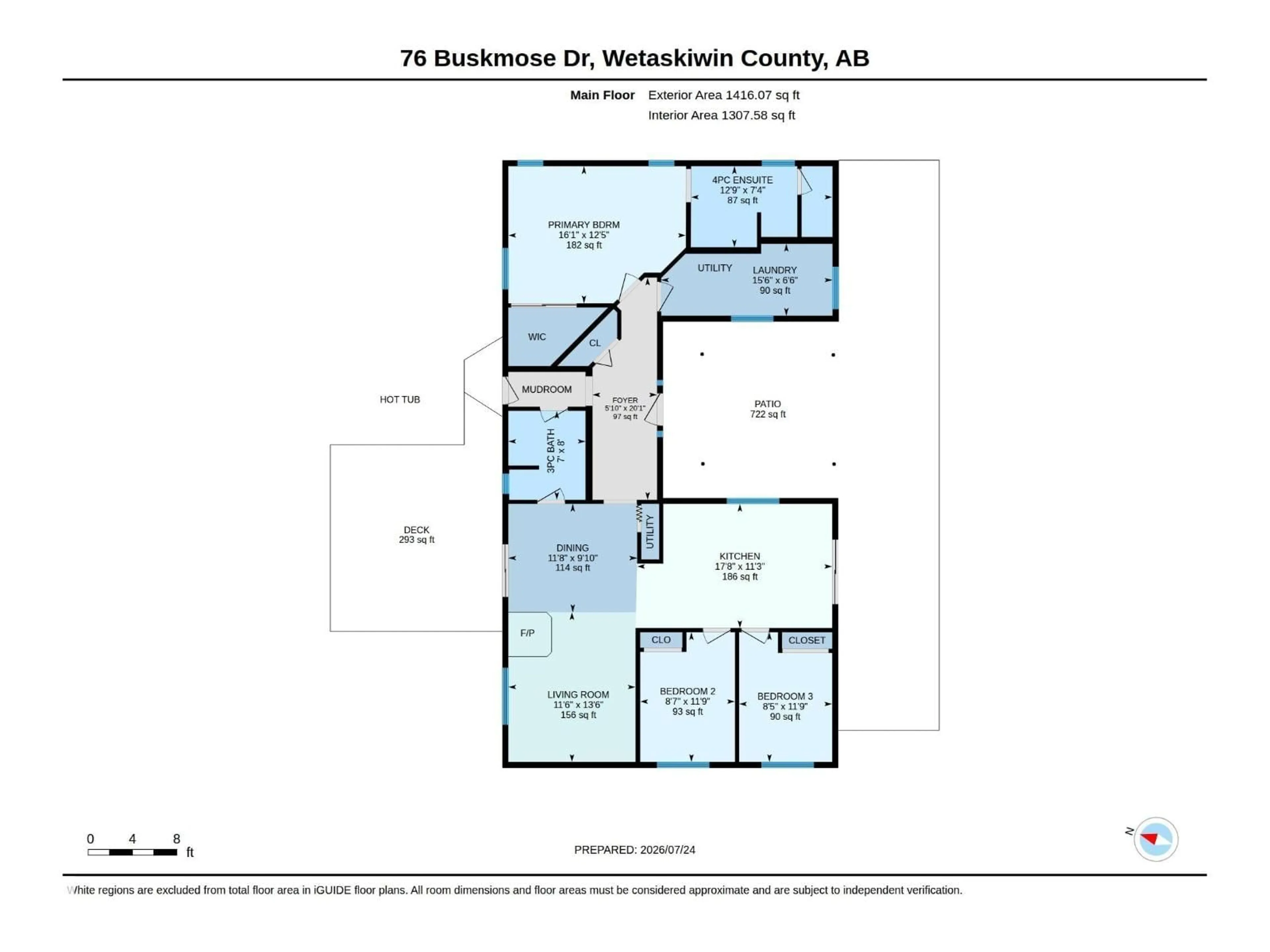 Floor plan for 76 BUSKNOSE, Rural Wetaskiwin County Alberta T0C2V0
