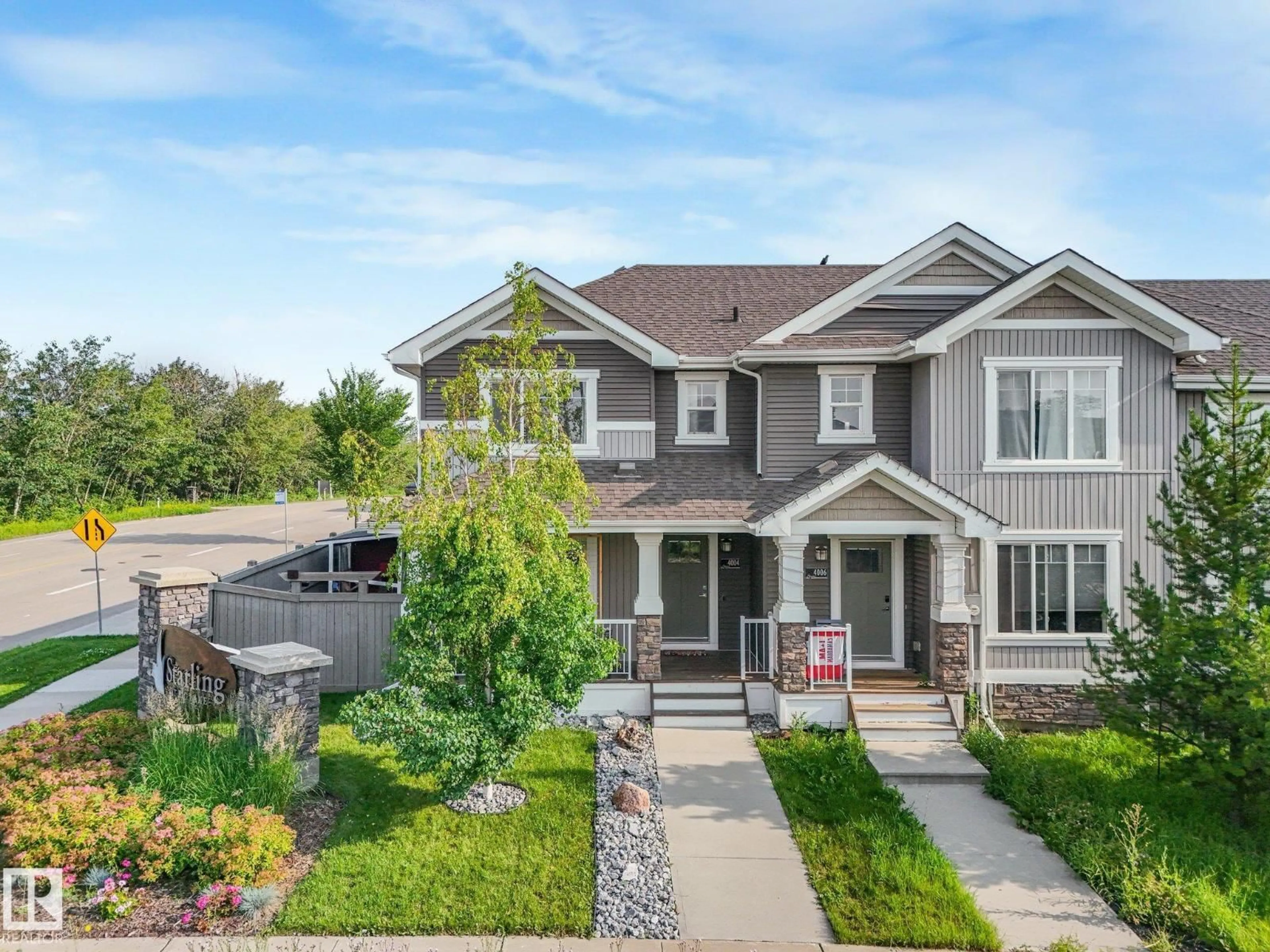 Home with brick exterior material, street for NW - 4004 BLACKBIRD LINK LI, Edmonton Alberta T5S0K7