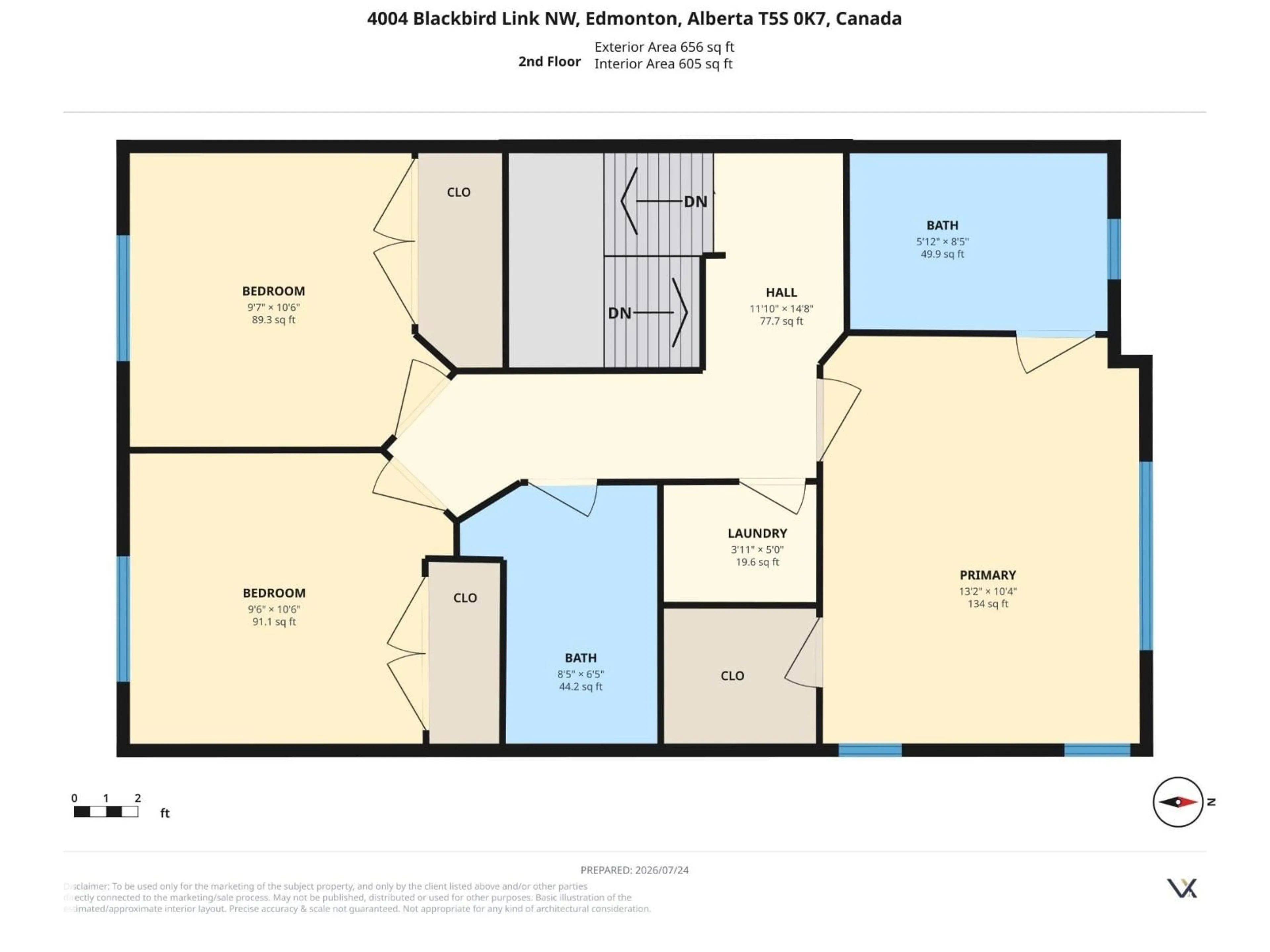 Floor plan for NW - 4004 BLACKBIRD LINK LI, Edmonton Alberta T5S0K7