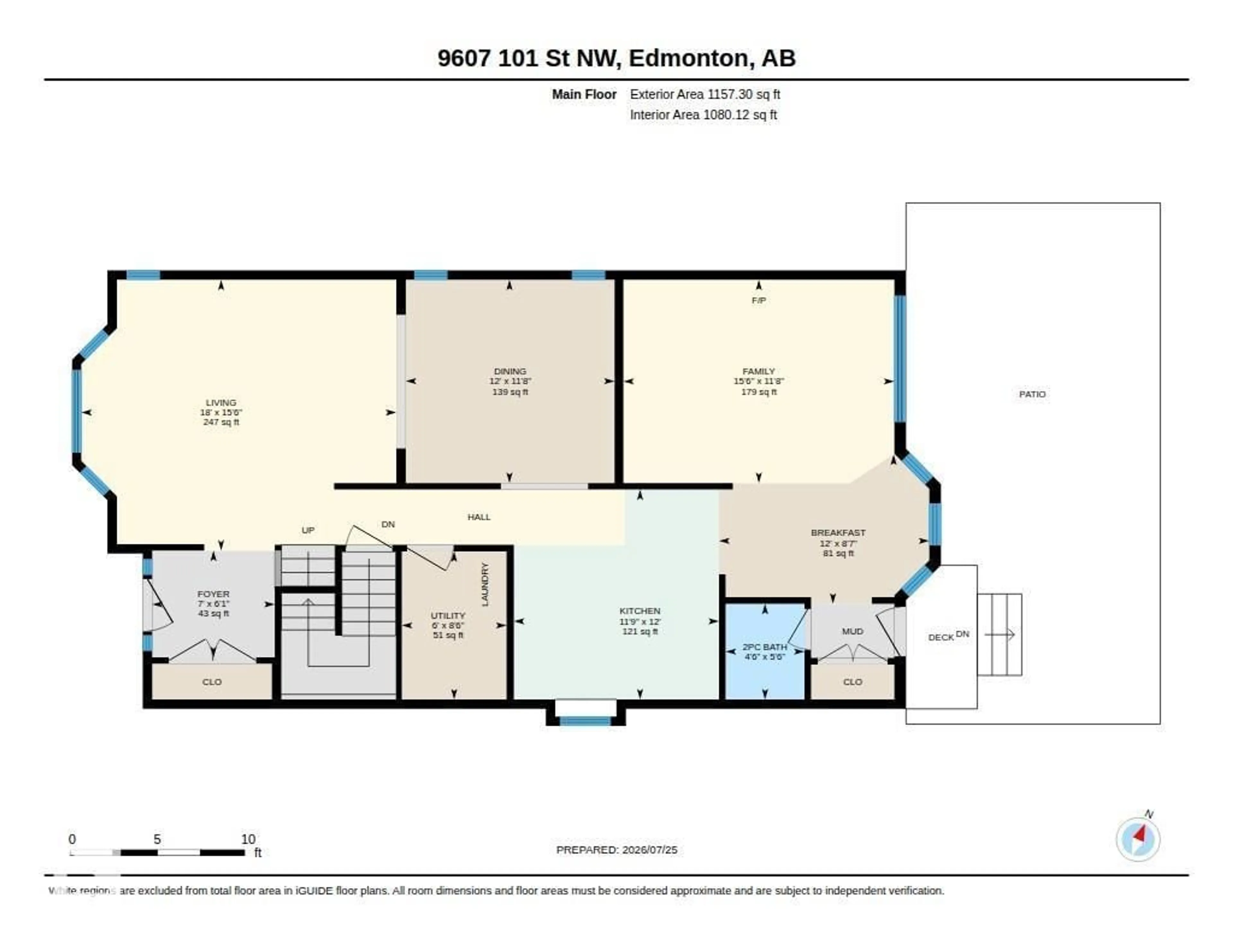 Floor plan for NW - 9607 101 ST, Edmonton Alberta T5K0W7