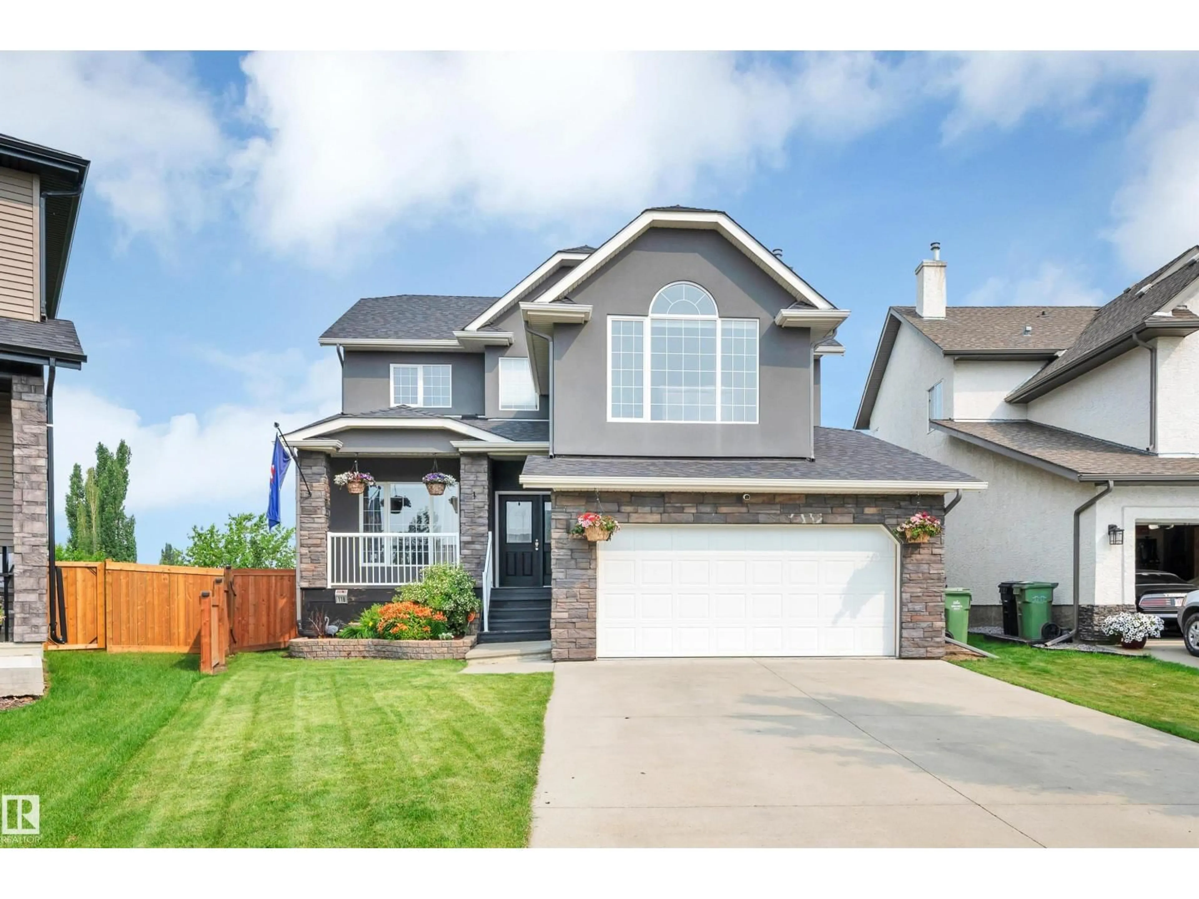 Home with vinyl exterior material, street for 118 ANISE CL, Leduc Alberta T9E0C7