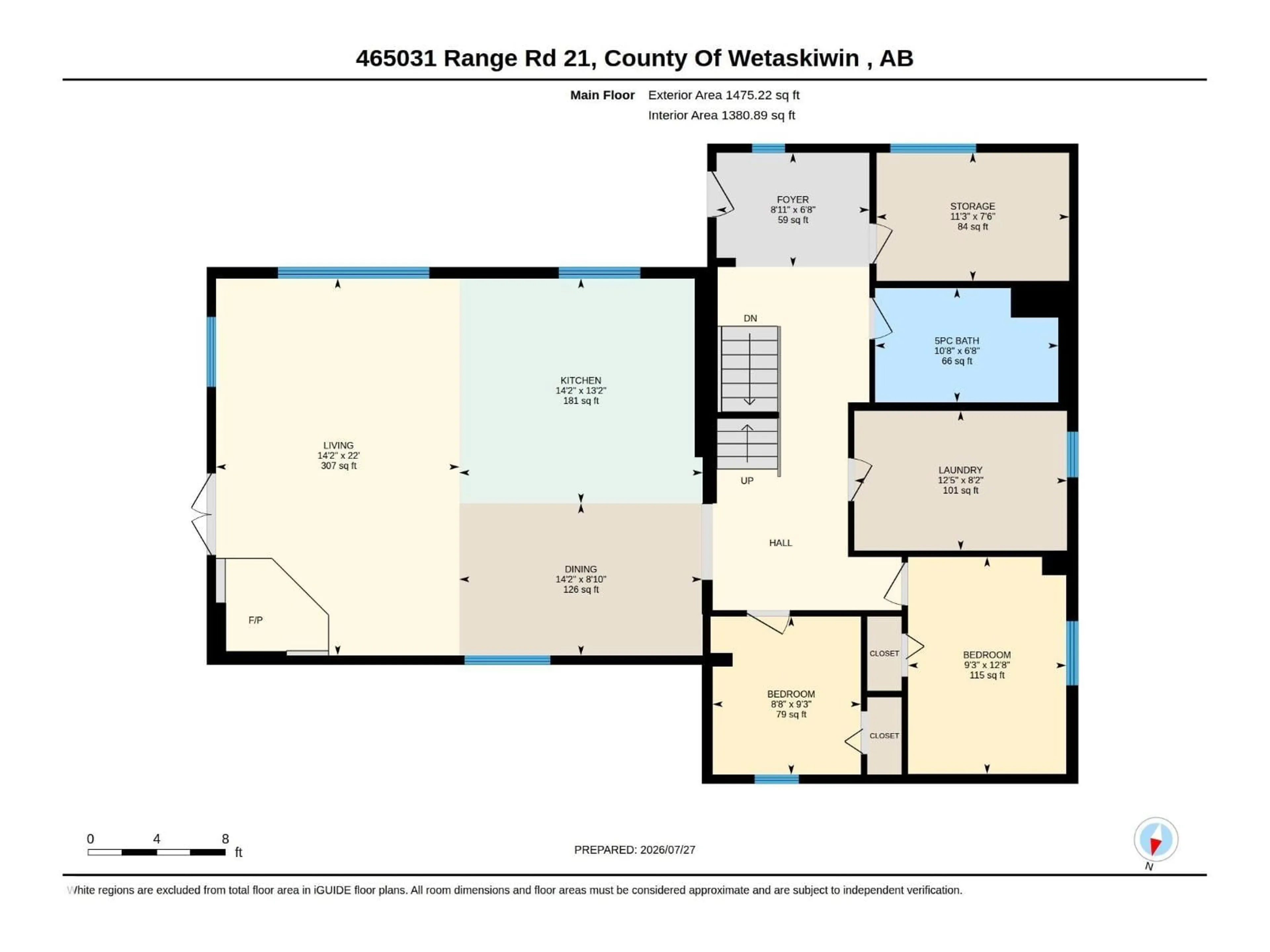 Floor plan for 465031 RGE ROAD 21, Rural Wetaskiwin County Alberta T0C2V0