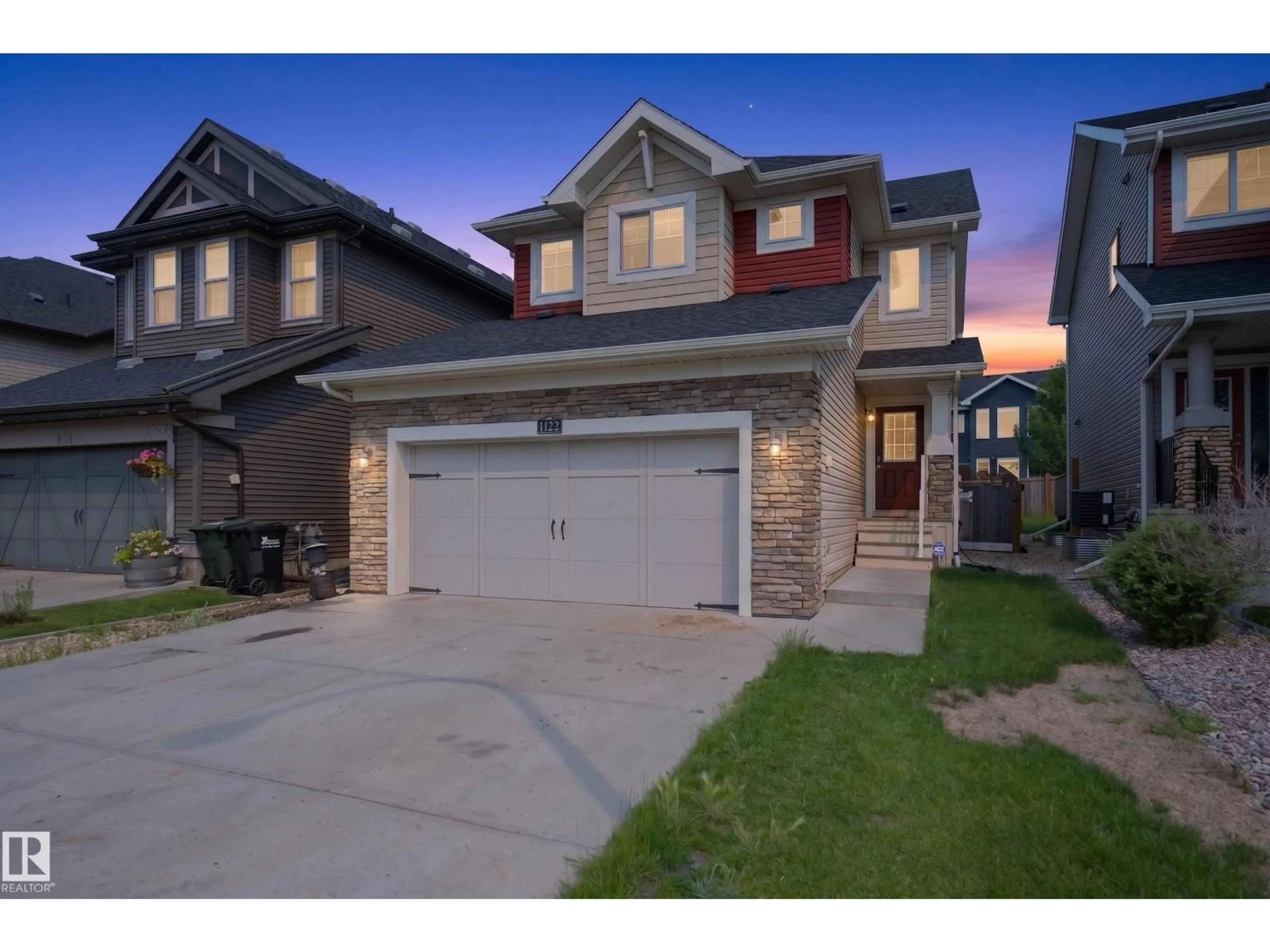 Home with brick exterior material, street for 1122 ALLENDALE CR, Sherwood Park Alberta T8H0X6