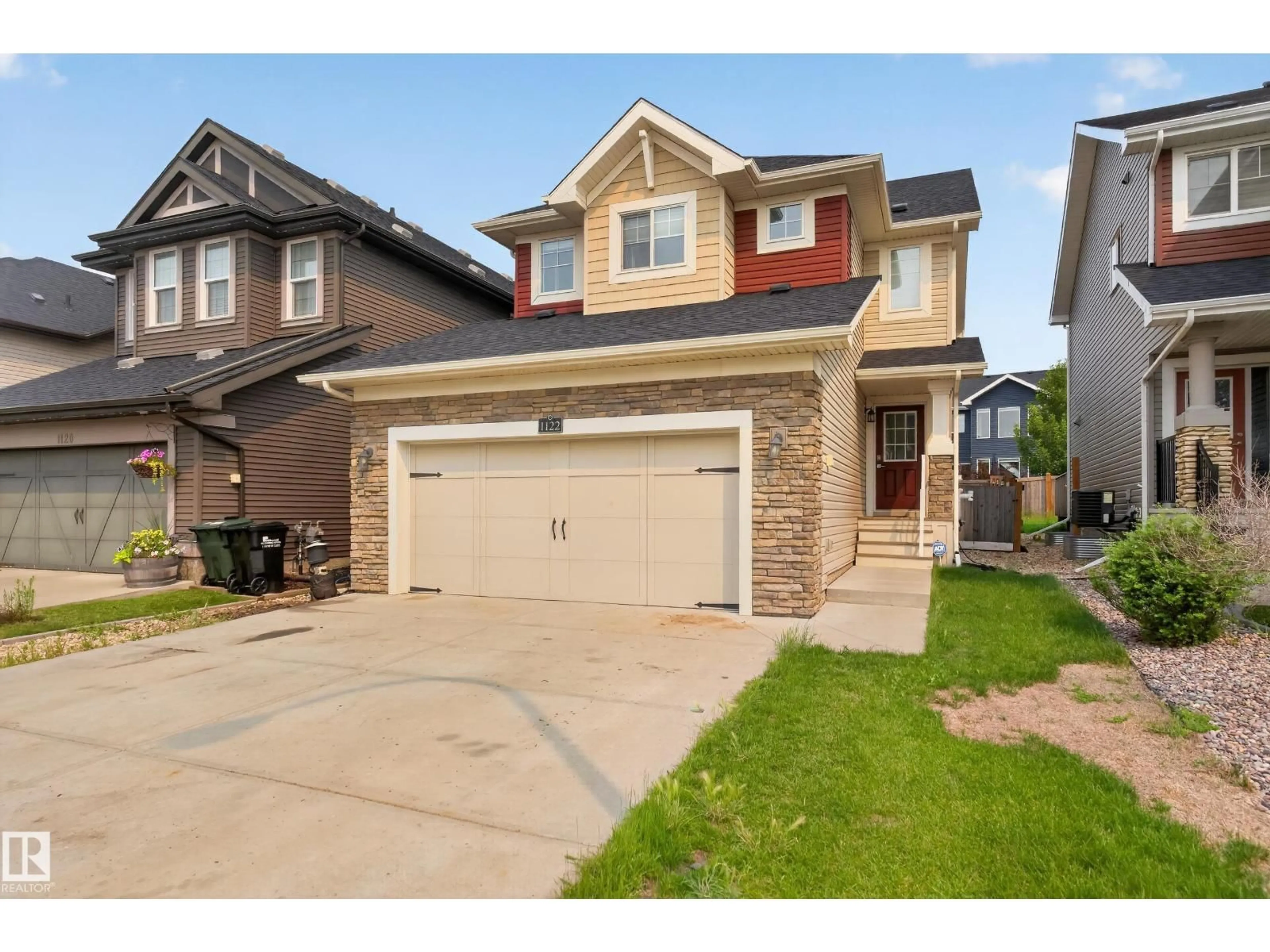 Home with brick exterior material, street for 1122 ALLENDALE CR, Sherwood Park Alberta T8H0X6