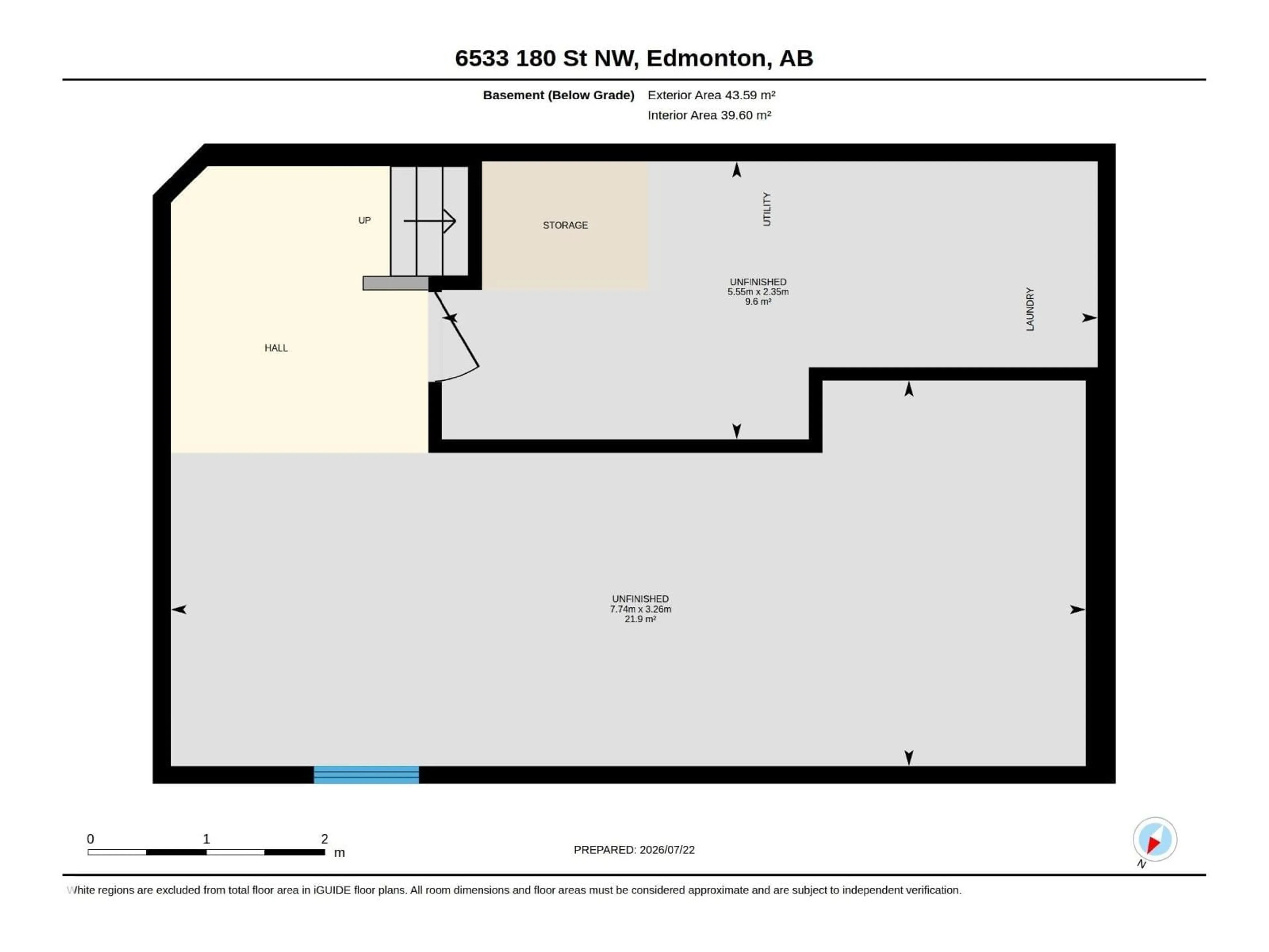 Floor plan for 6533 180 ST, Edmonton Alberta T5T2A3