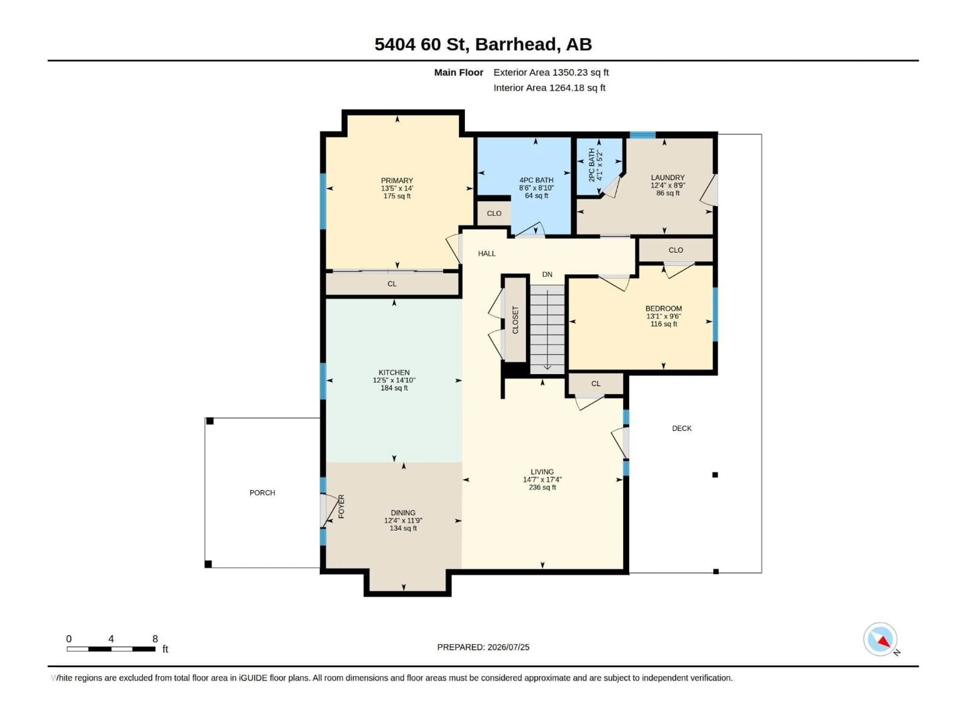 Floor plan for 5404 60TH STREET, Barrhead Alberta T7N1C1