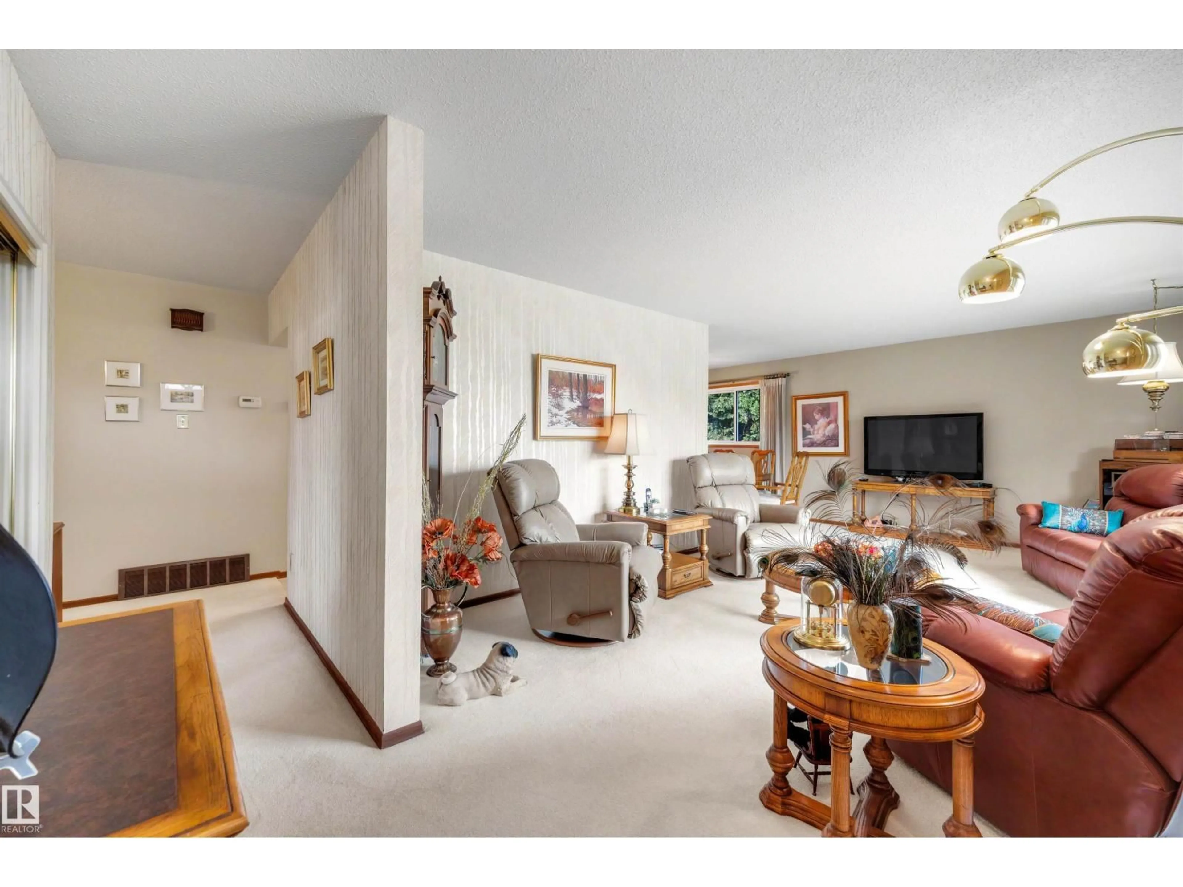 Living room with furniture, unknown for 4120 120 ST, Edmonton Alberta T6J1Y1