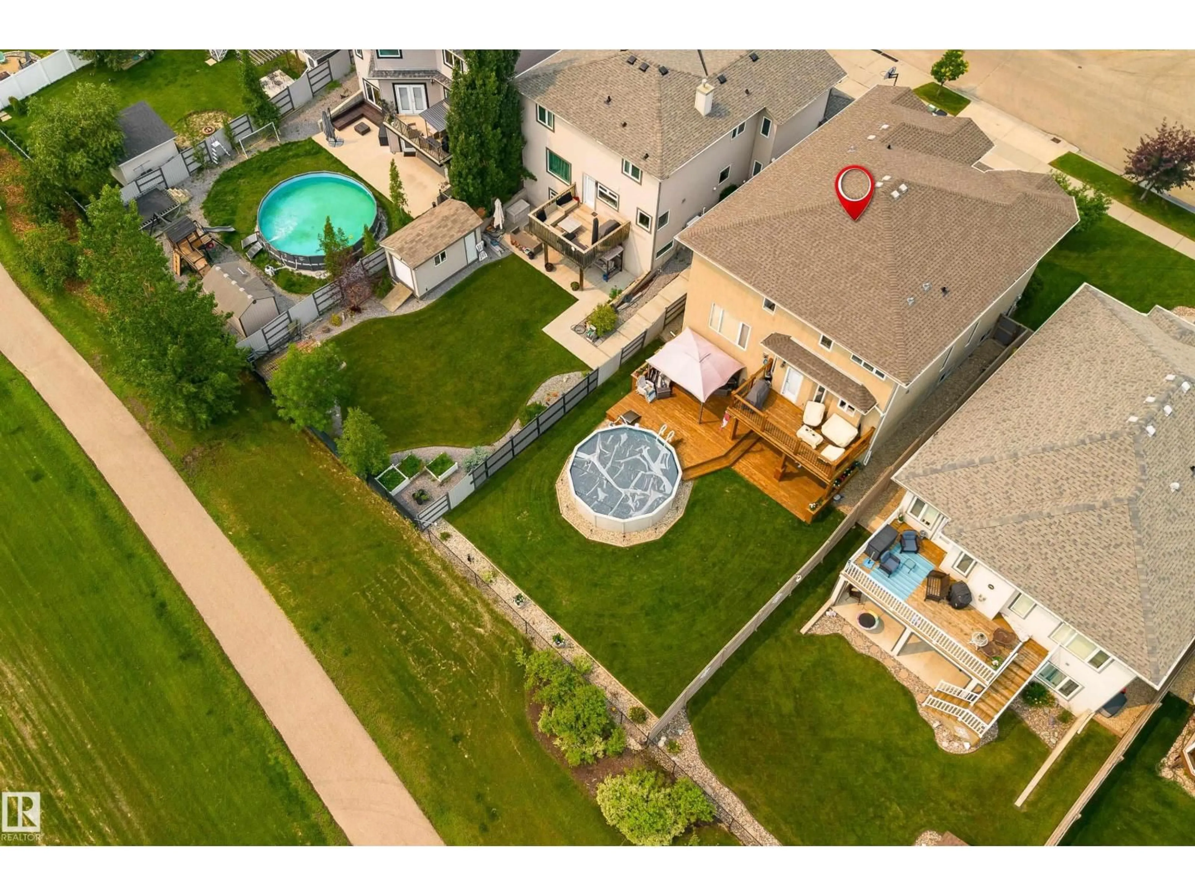 A pic from outside/outdoor area/front of a property/back of a property/a pic from drone, unknown for 107 MCDOWELL WD, Leduc Alberta T9E0J6