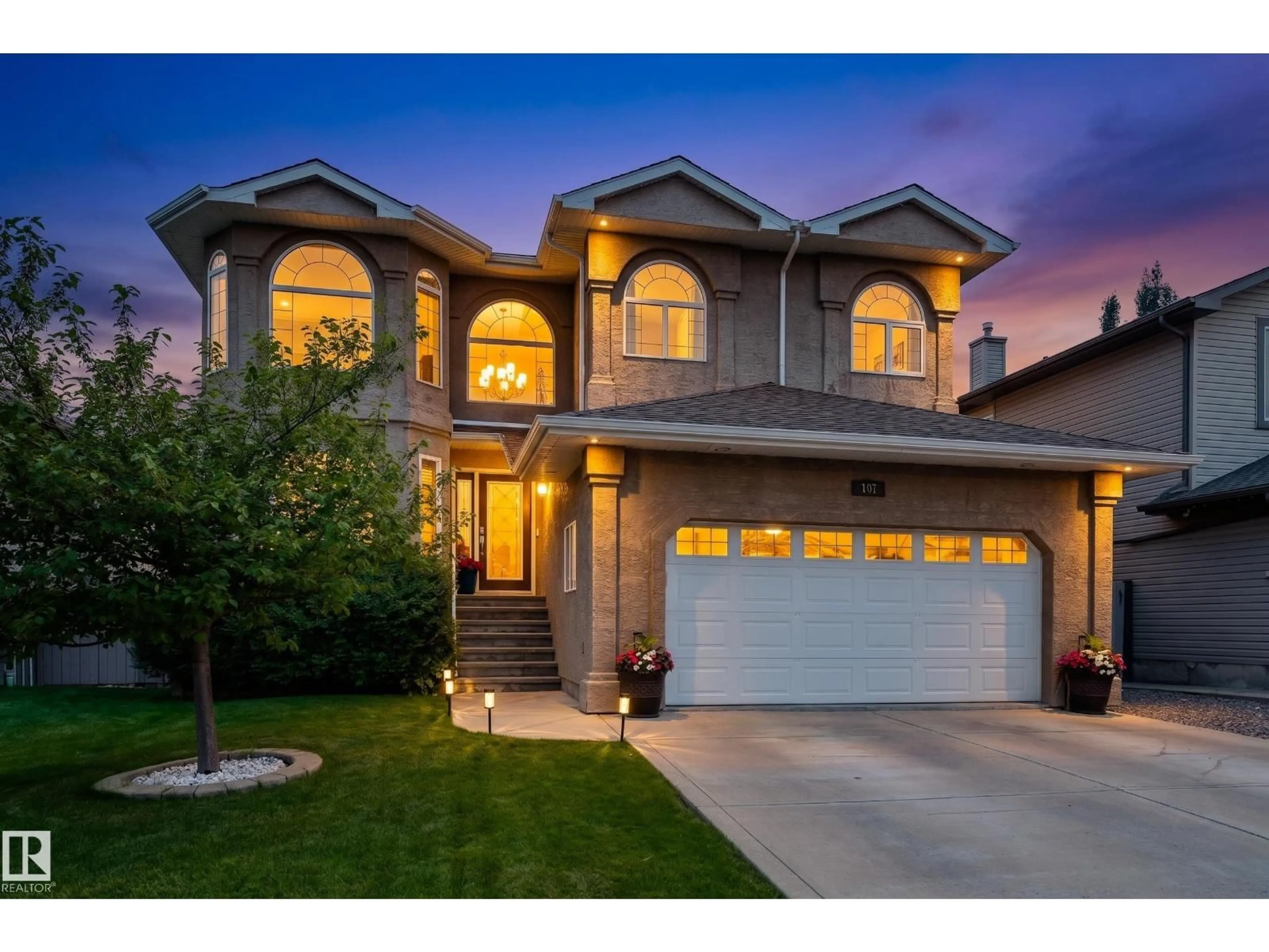 Home with vinyl exterior material, street for 107 MCDOWELL WD, Leduc Alberta T9E0J6
