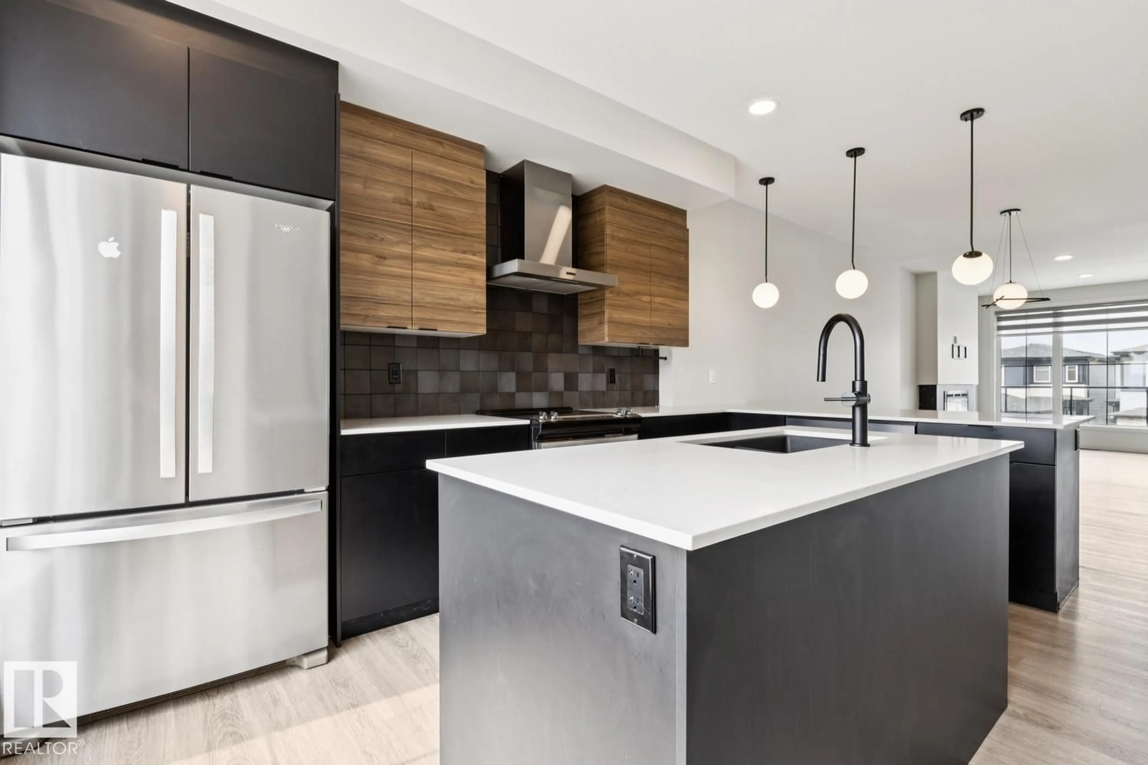 Contemporary kitchen, ceramic/tile floor for 3290 KULAY WY, Edmonton Alberta T6W5B5