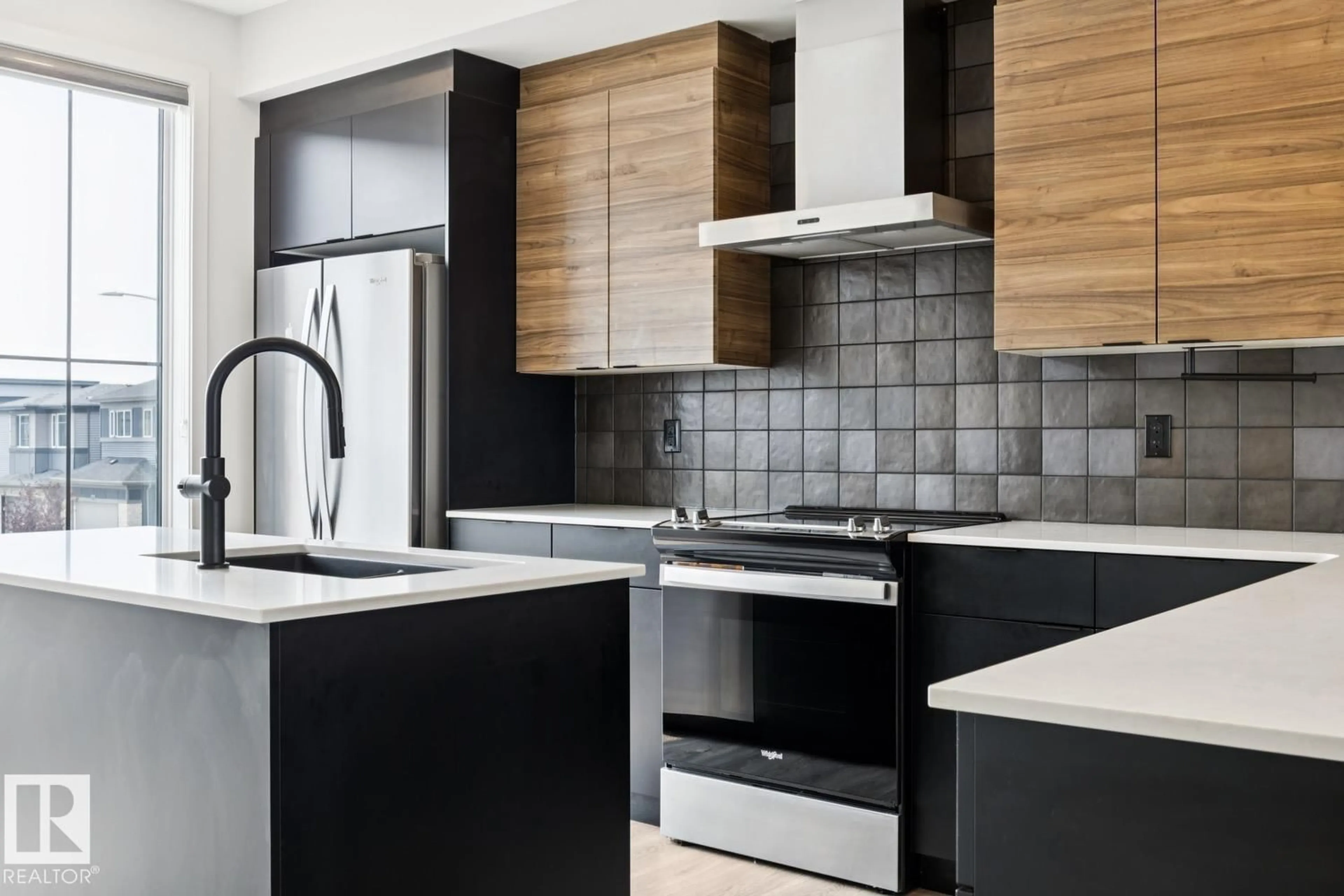 Contemporary kitchen, ceramic/tile floor for 3290 KULAY WY, Edmonton Alberta T6W5B5