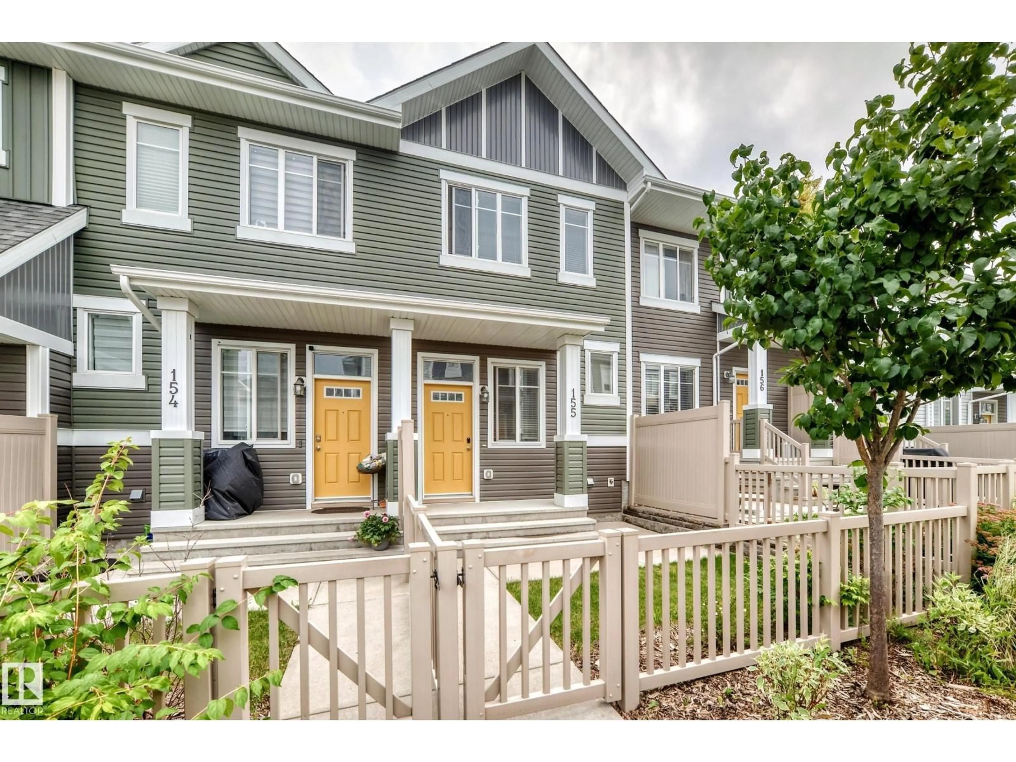 Home with vinyl exterior material, street for 155 2905 141 ST SW, Edmonton Alberta T5W3M4
