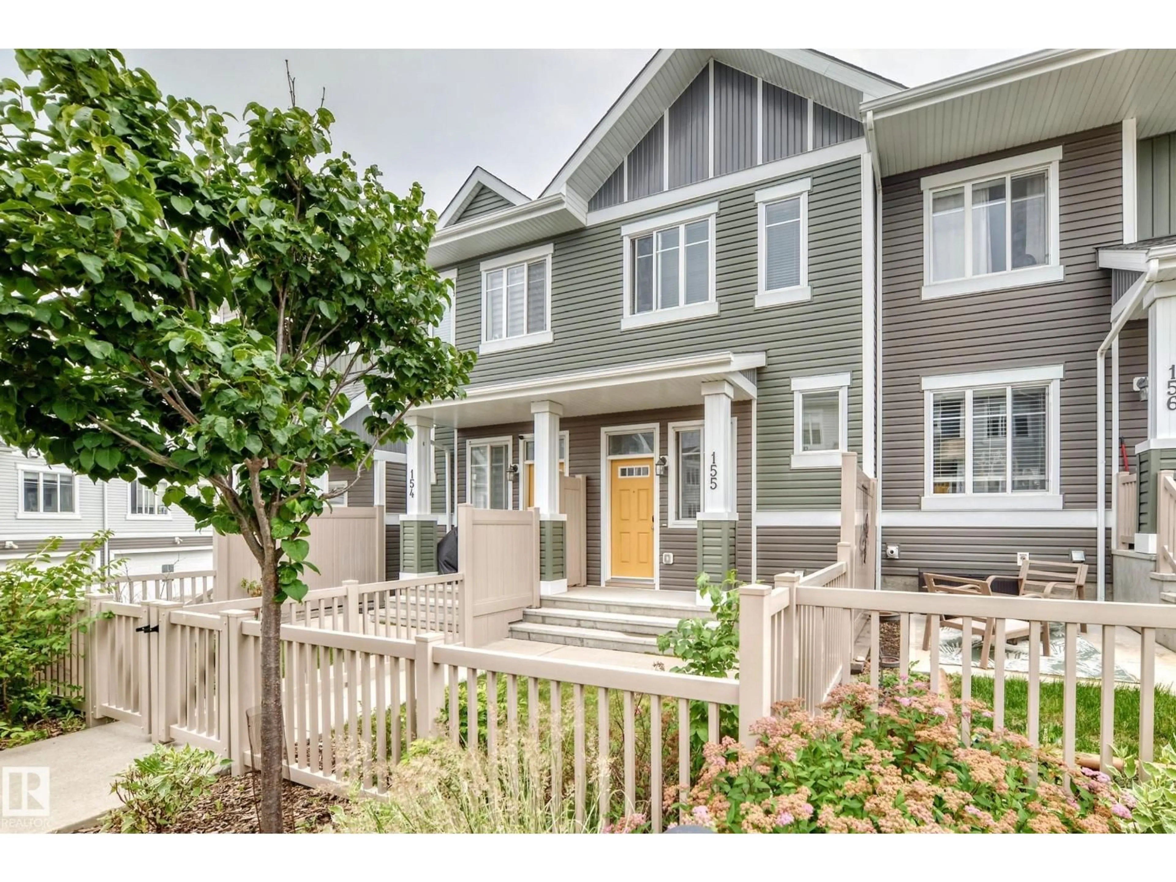 Home with vinyl exterior material, street for 155 2905 141 ST SW, Edmonton Alberta T5W3M4