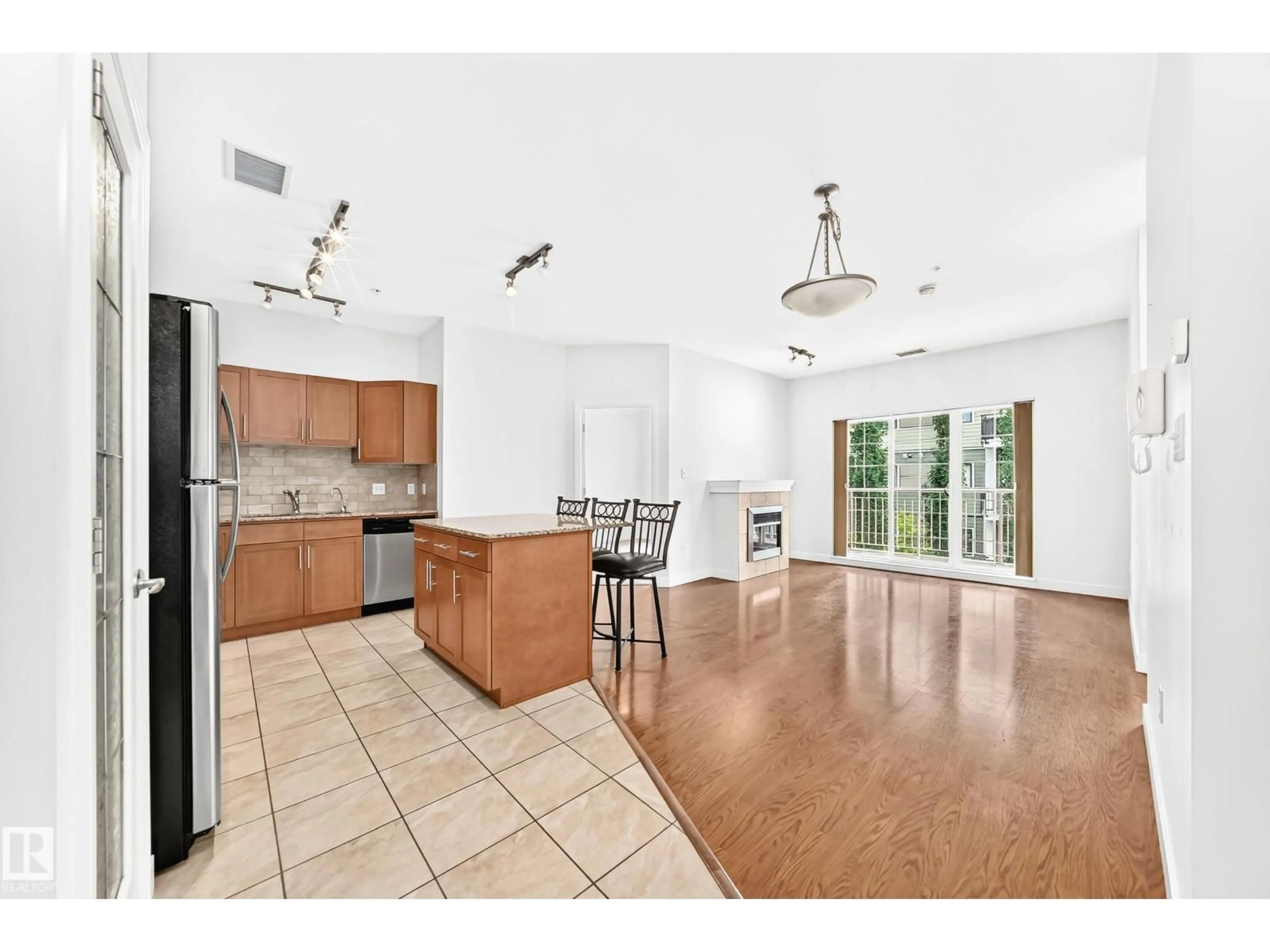Open concept kitchen, ceramic/tile floor for 307 - 1003 GAULT BV, Edmonton Alberta T5E4H5