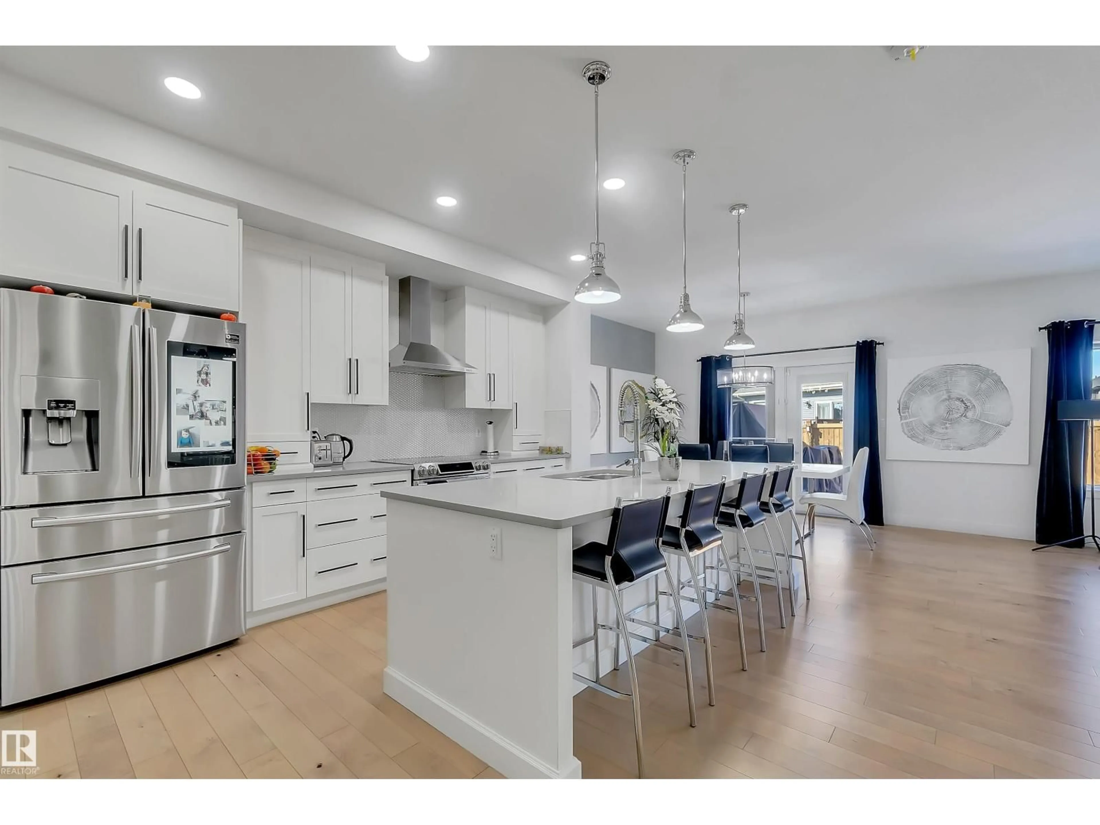 Open concept kitchen, ceramic/tile floor for 1399 WATT DR, Edmonton Alberta T6X2A6