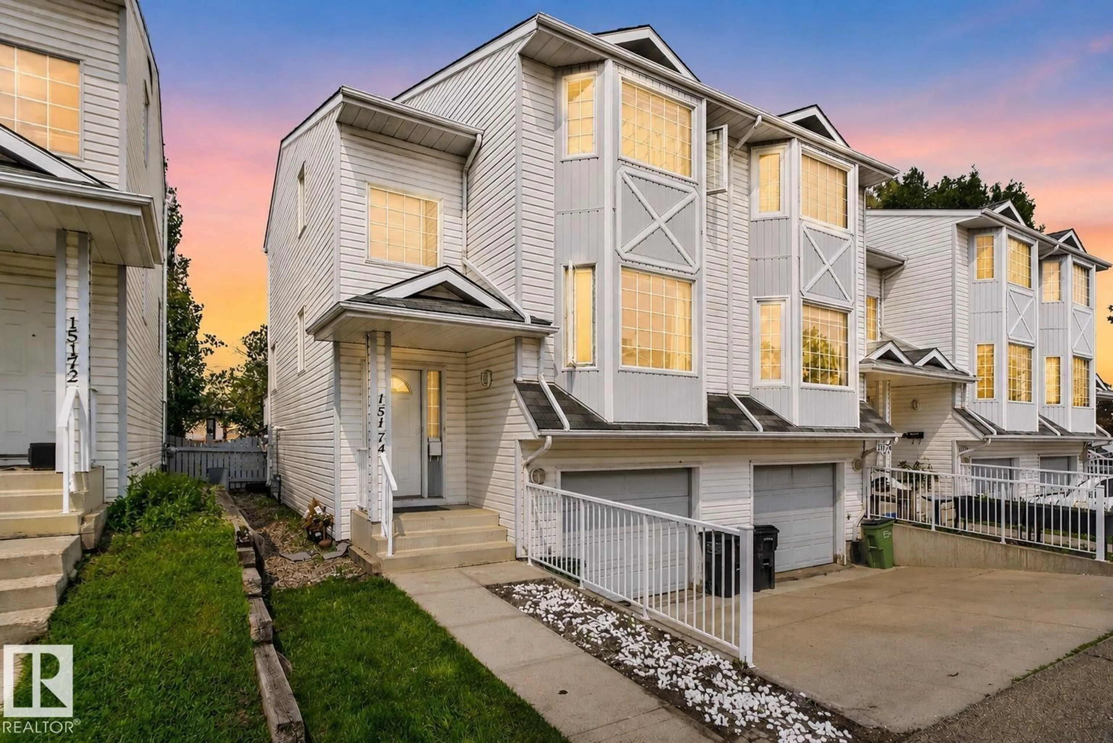 Home with brick exterior material, street for 15174 22 ST, Edmonton Alberta T5Y2T2