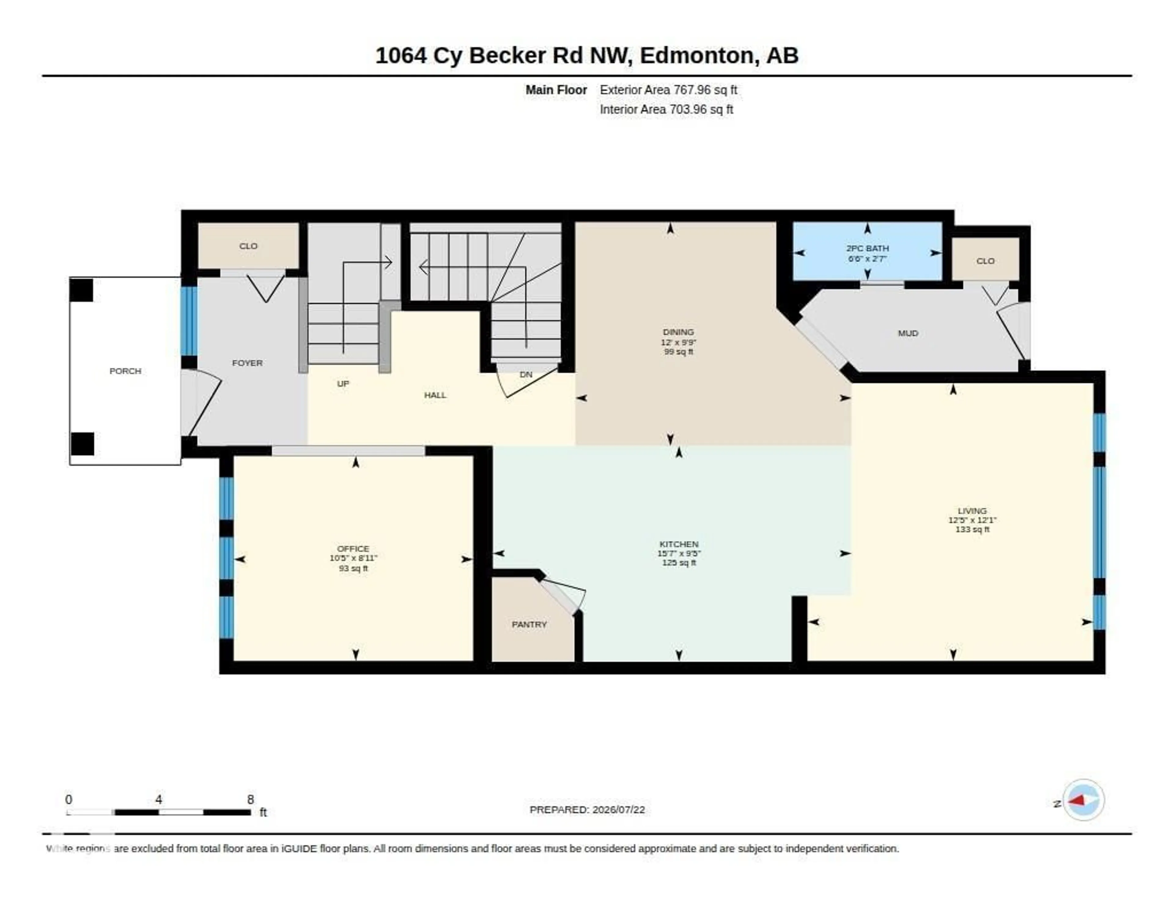 Floor plan for 1064 CY BECKER RD, Edmonton Alberta T5Z0J1