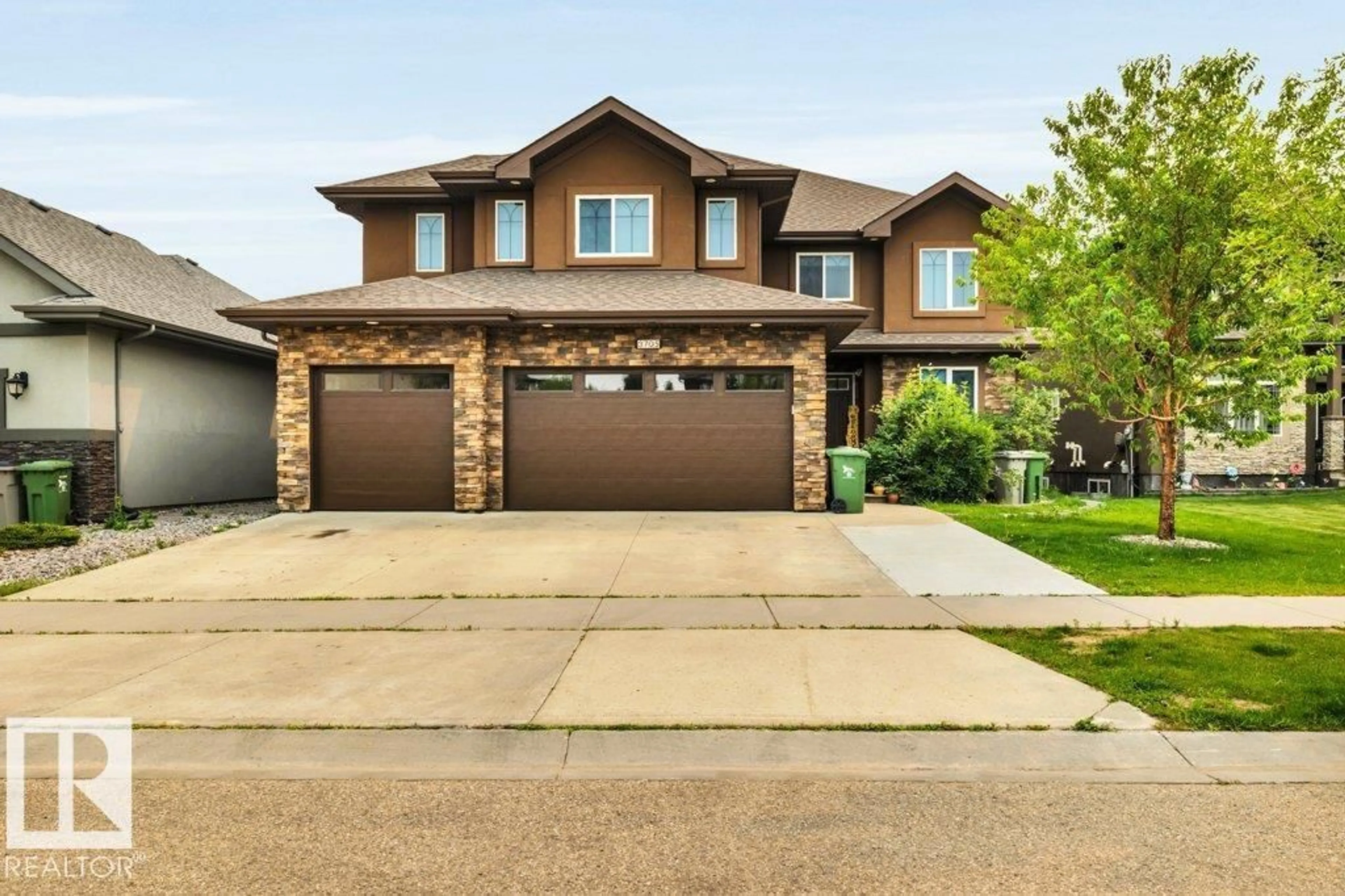 Home with brick exterior material, street for 3705 64 ST, Beaumont Alberta T4X0G4
