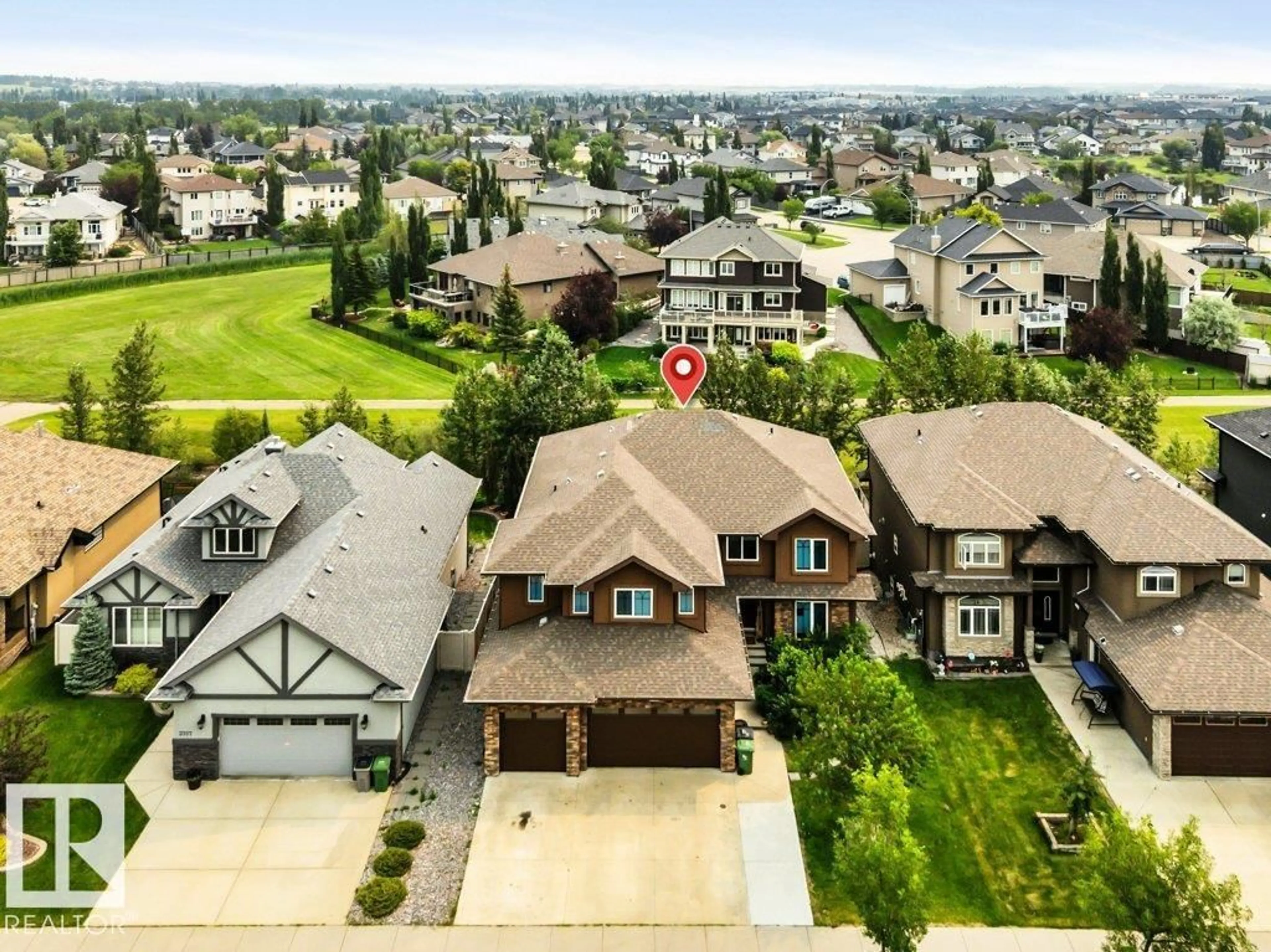 A pic from outside/outdoor area/front of a property/back of a property/a pic from drone, street for 3705 64 ST, Beaumont Alberta T4X0G4