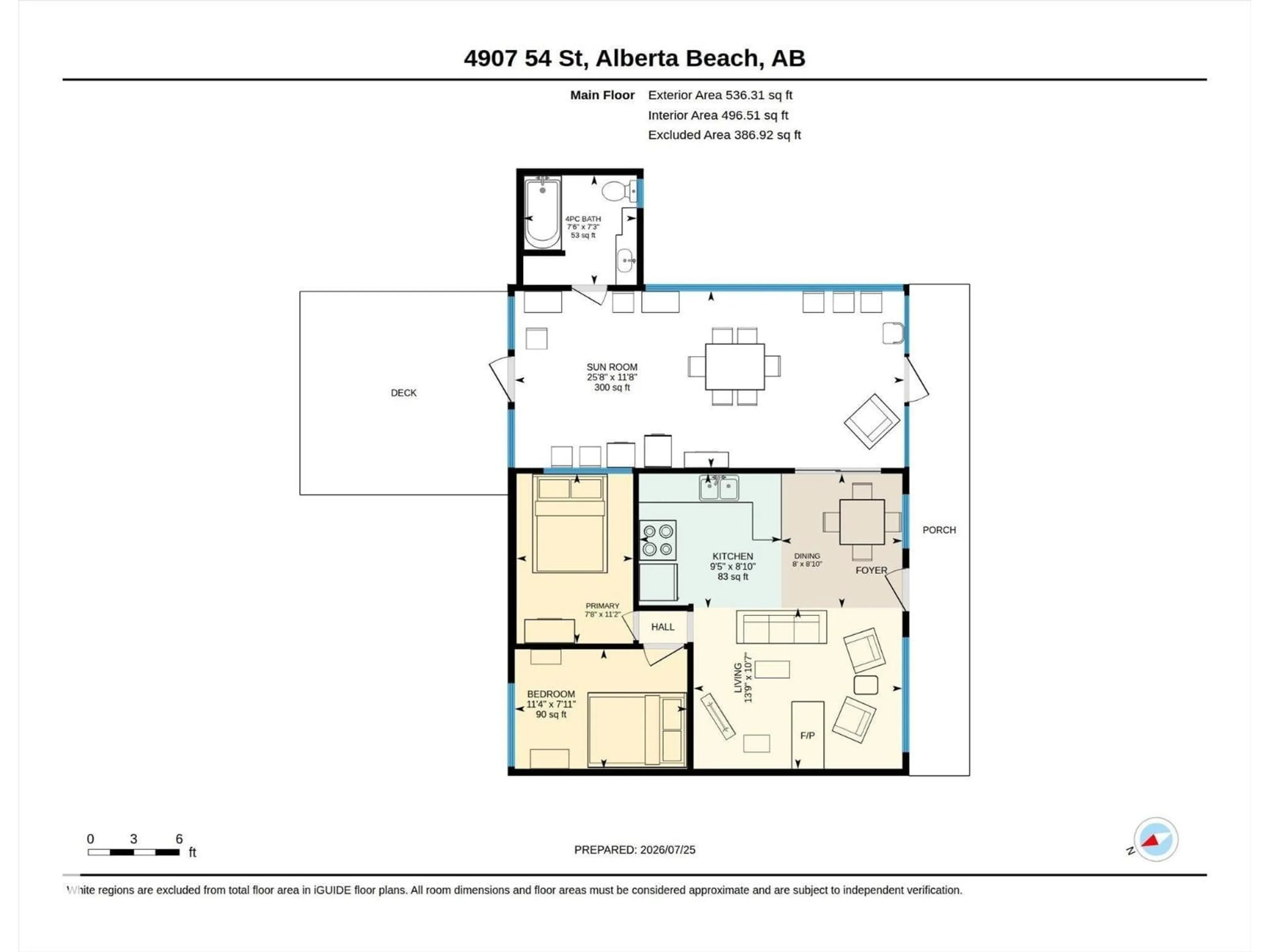 Floor plan for 4907 54 ST, Rural Lac Ste. Anne County Alberta T0E0A0