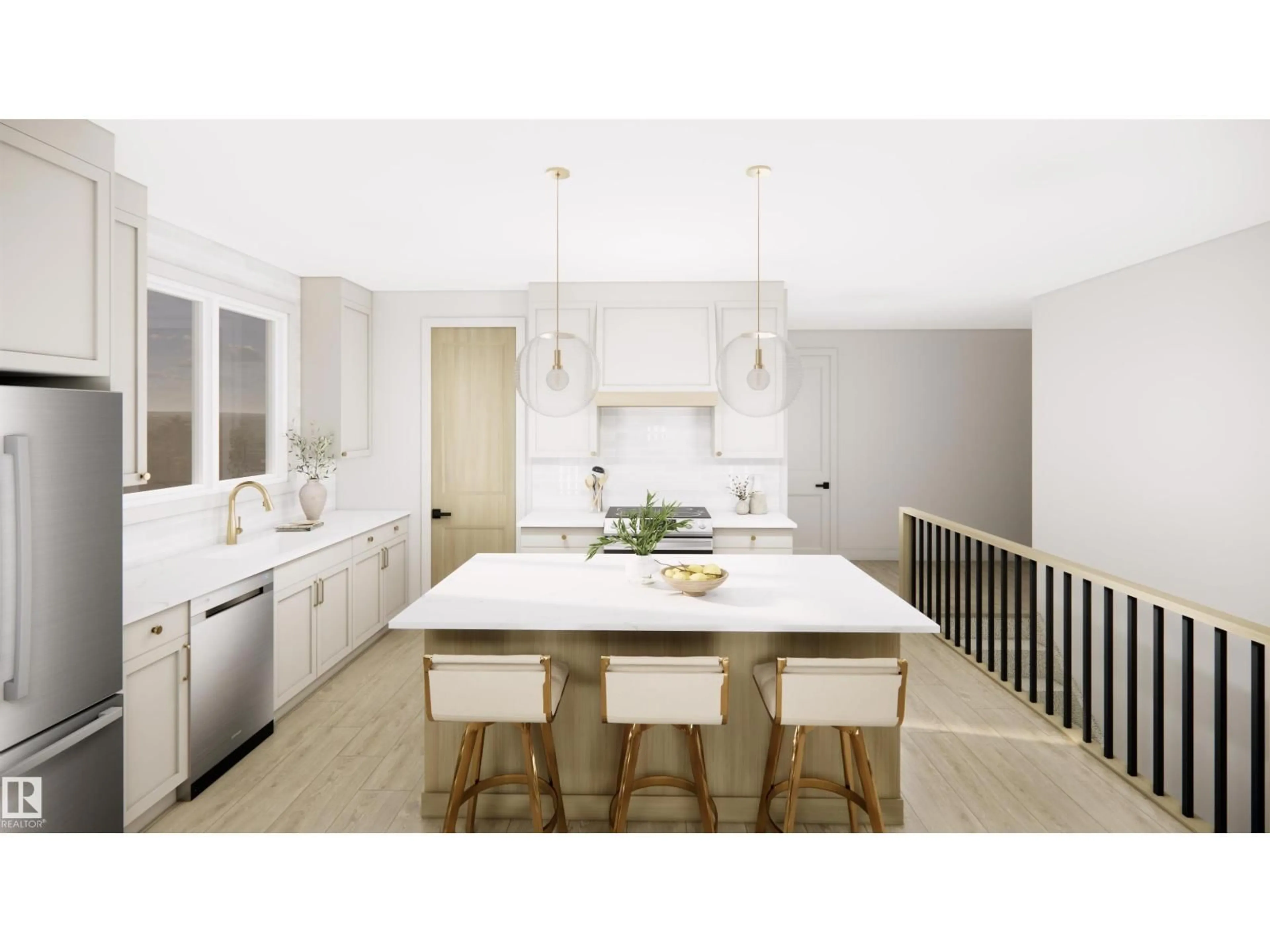 Open concept kitchen, unknown for 23 DARBY CR, Spruce Grove Alberta T7X0W9