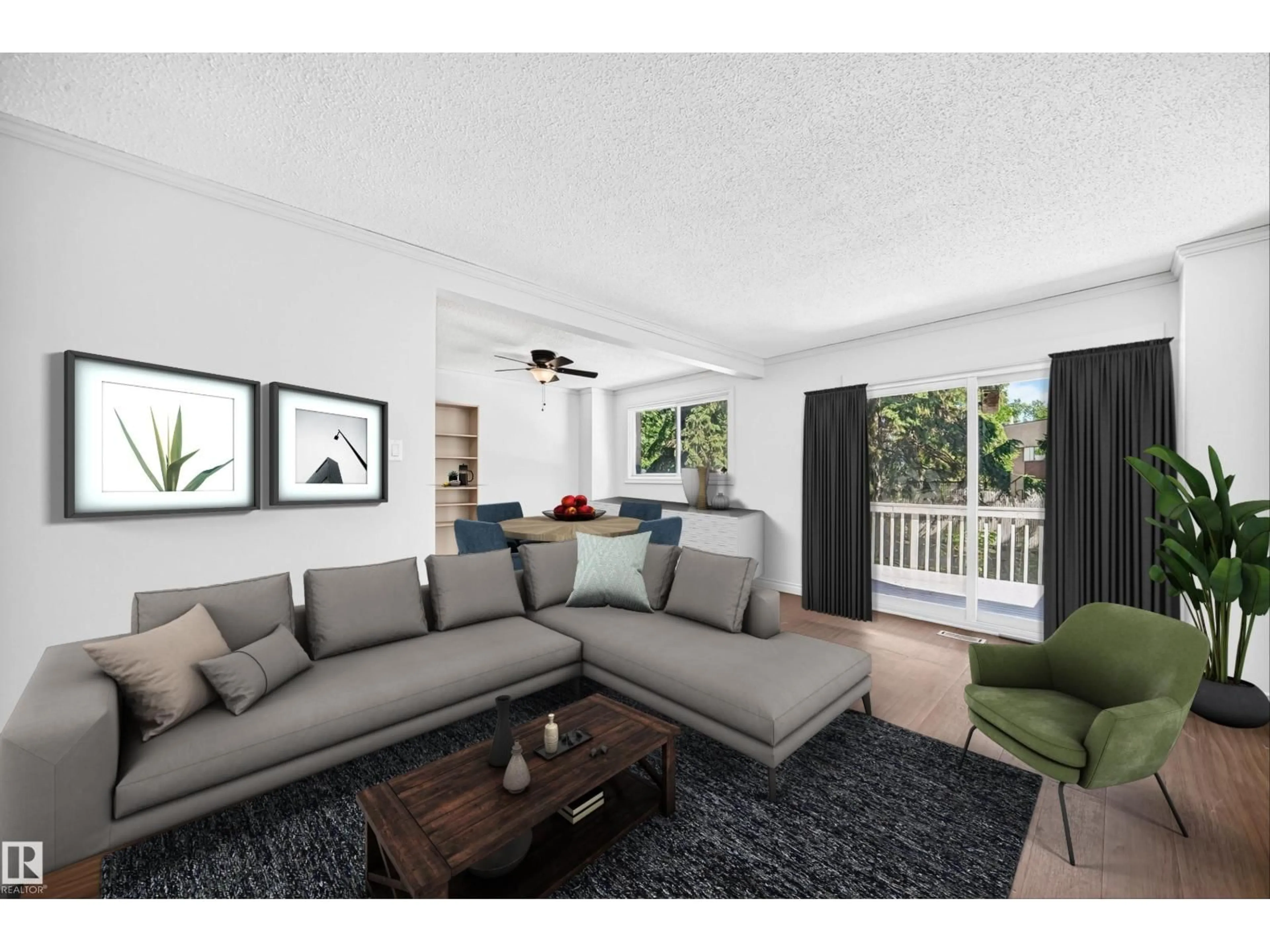 Living room with furniture, unknown for NW - 13469 40 ST, Edmonton Alberta T5A3L9