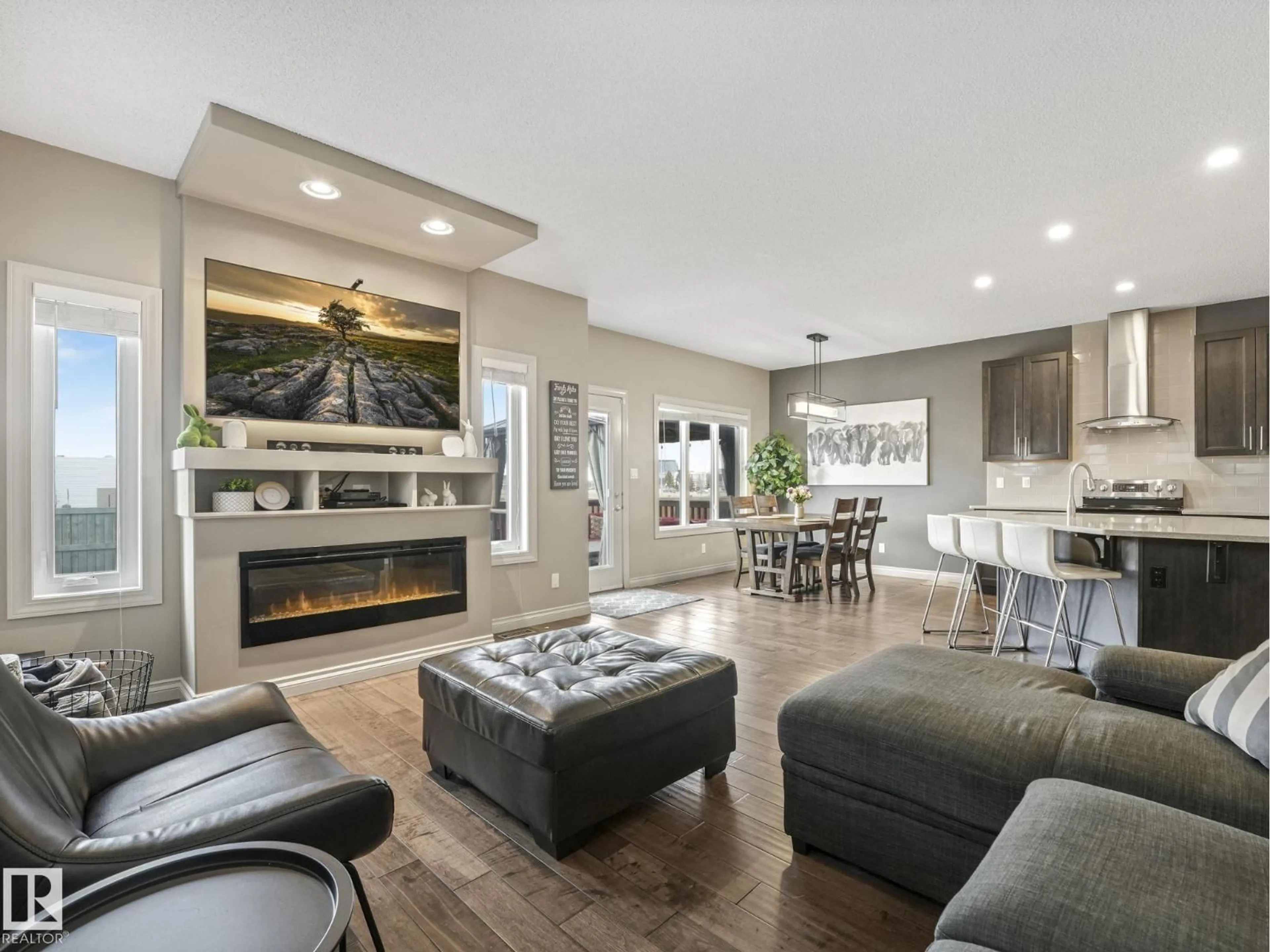 Living room with furniture, unknown for SW - 16412 12 AV, Edmonton Alberta T6W3K4