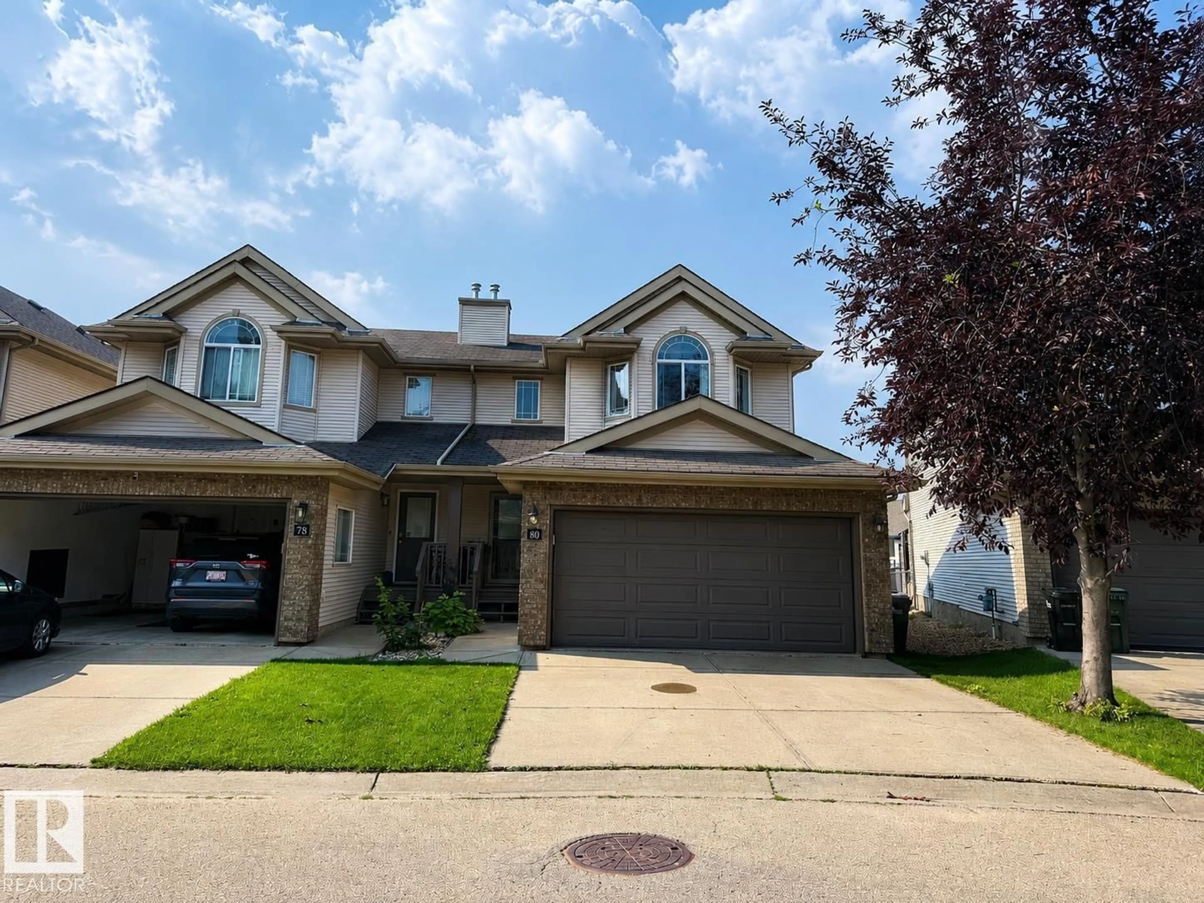 Home with vinyl exterior material, street for 155 - 80 CROCUS CR, Sherwood Park Alberta T8H2M4