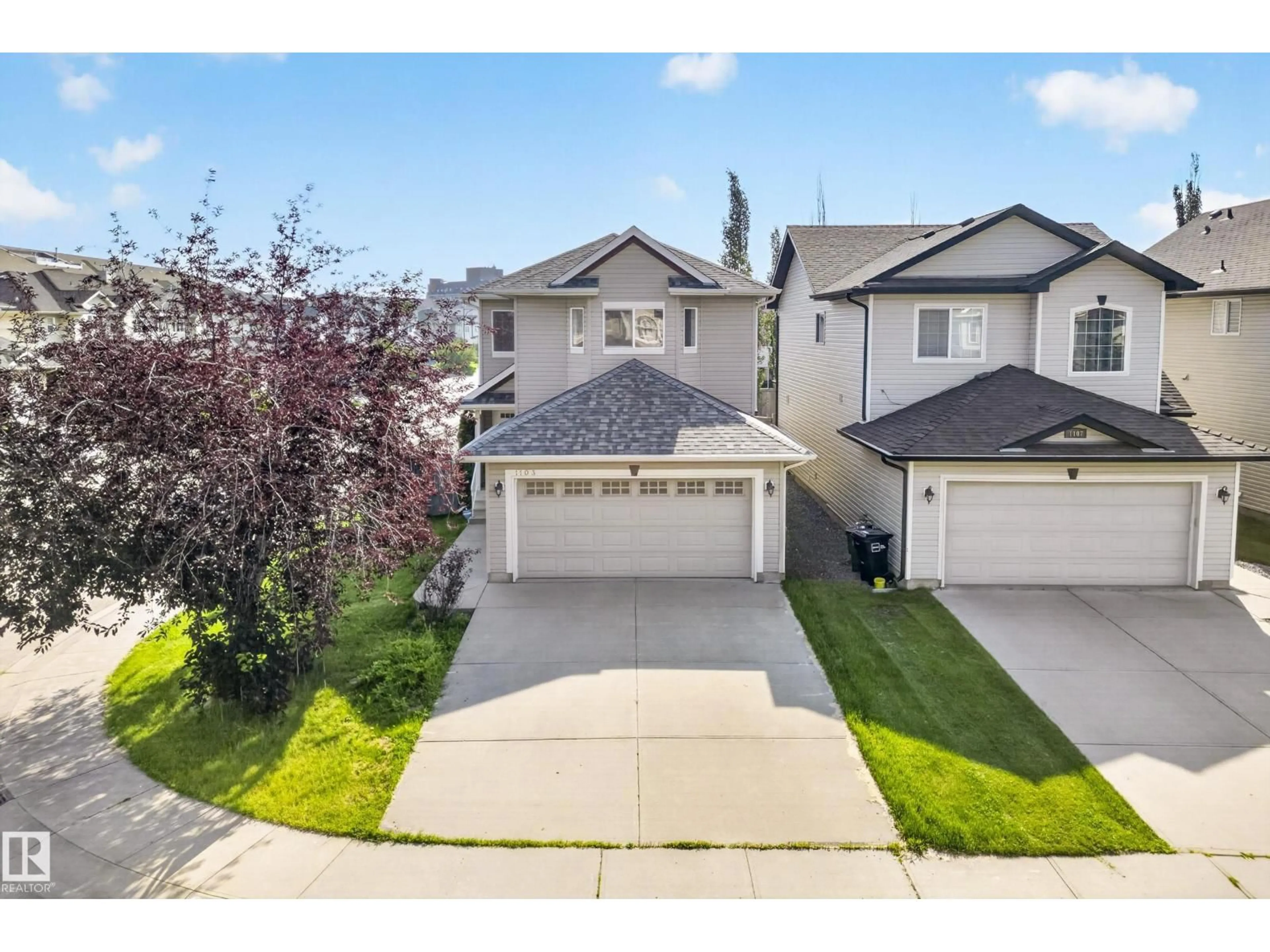 A pic from outside/outdoor area/front of a property/back of a property/a pic from drone, street for SW - 1103 117 ST, Edmonton Alberta T6W1W8