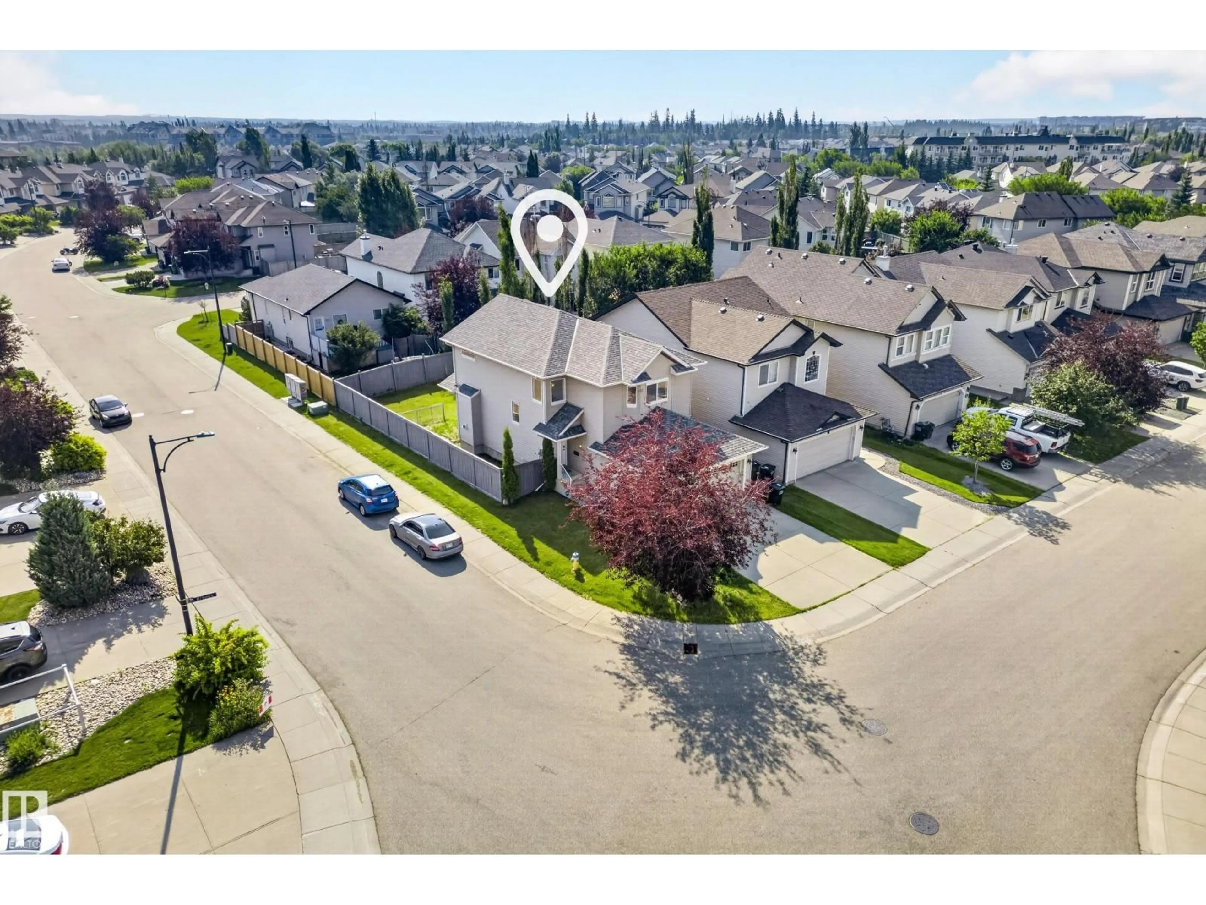 A pic from outside/outdoor area/front of a property/back of a property/a pic from drone, street for SW - 1103 117 ST, Edmonton Alberta T6W1W8