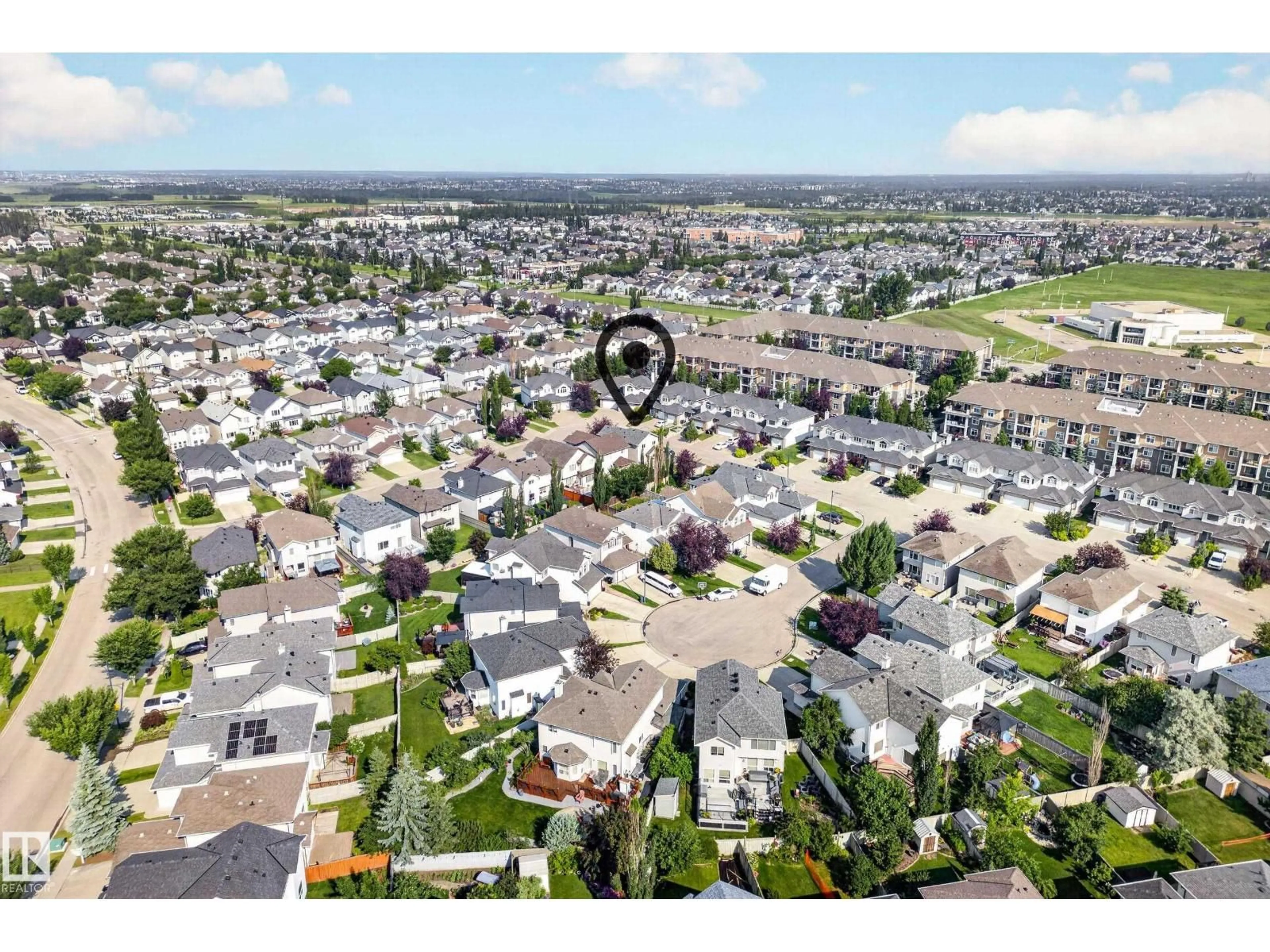 A pic from outside/outdoor area/front of a property/back of a property/a pic from drone, street for SW - 1103 117 ST, Edmonton Alberta T6W1W8