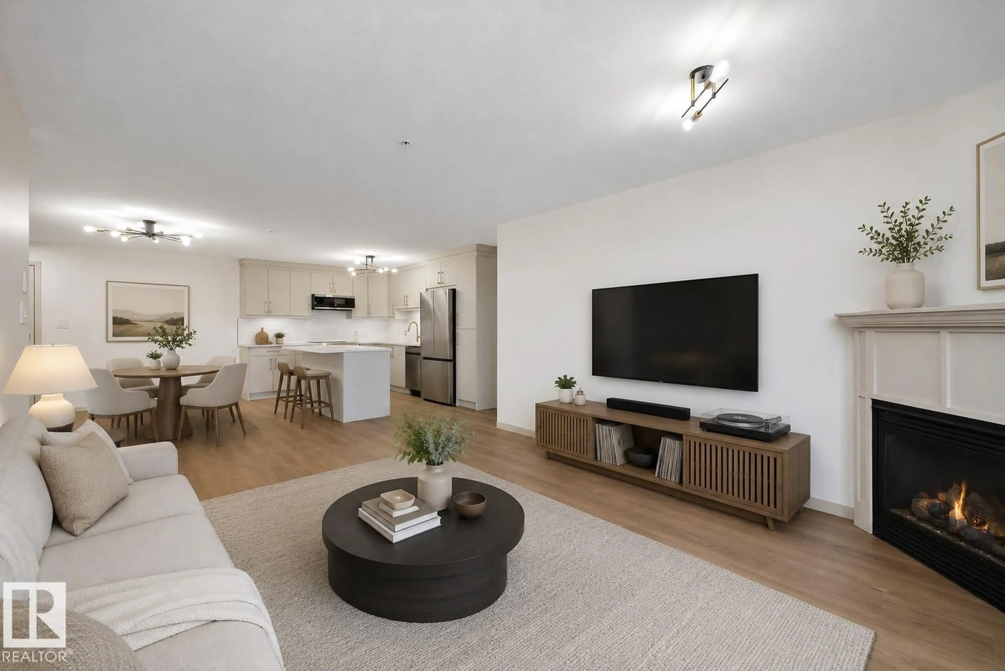 Living room with furniture, unknown for #353 - 2096 BLACKMUD CREEK DR, Edmonton Alberta T6W0G1