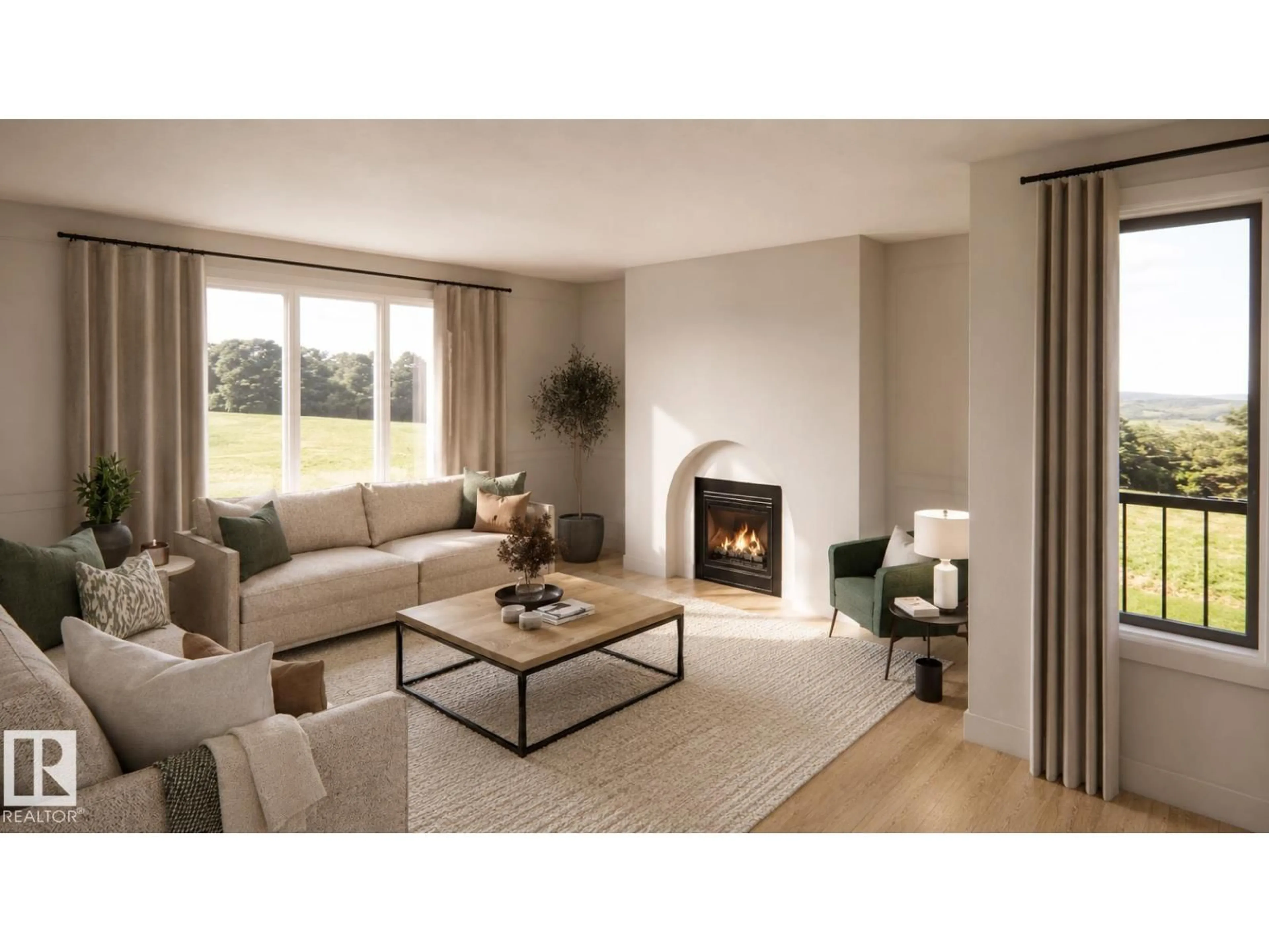 Living room with furniture, unknown for 36 SYDWYCK CIRCLE, Spruce Grove Alberta T7X4C9