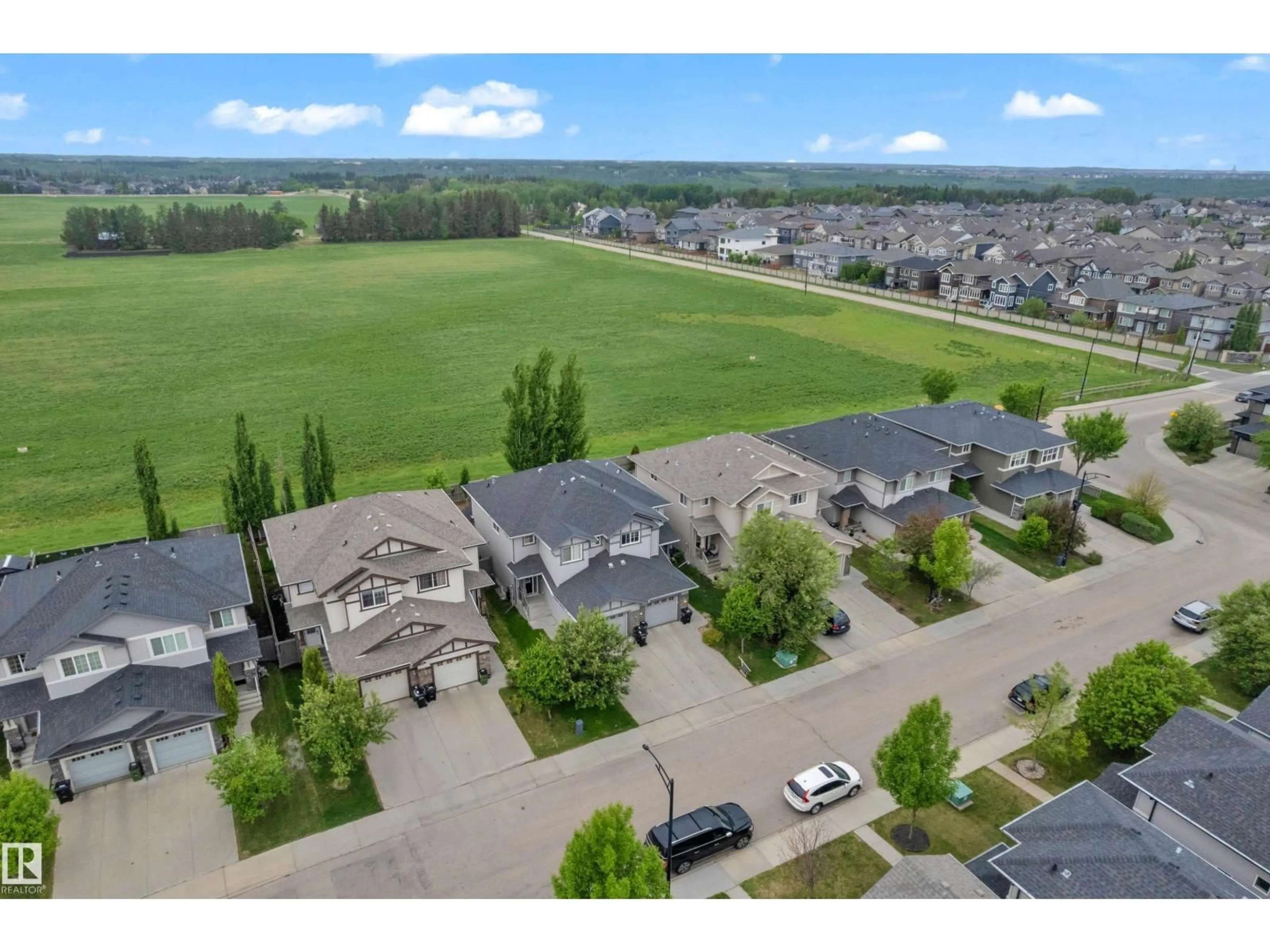 A pic from outside/outdoor area/front of a property/back of a property/a pic from drone, mountain view for NW - 1030 177A ST, Edmonton Alberta T6W2A1