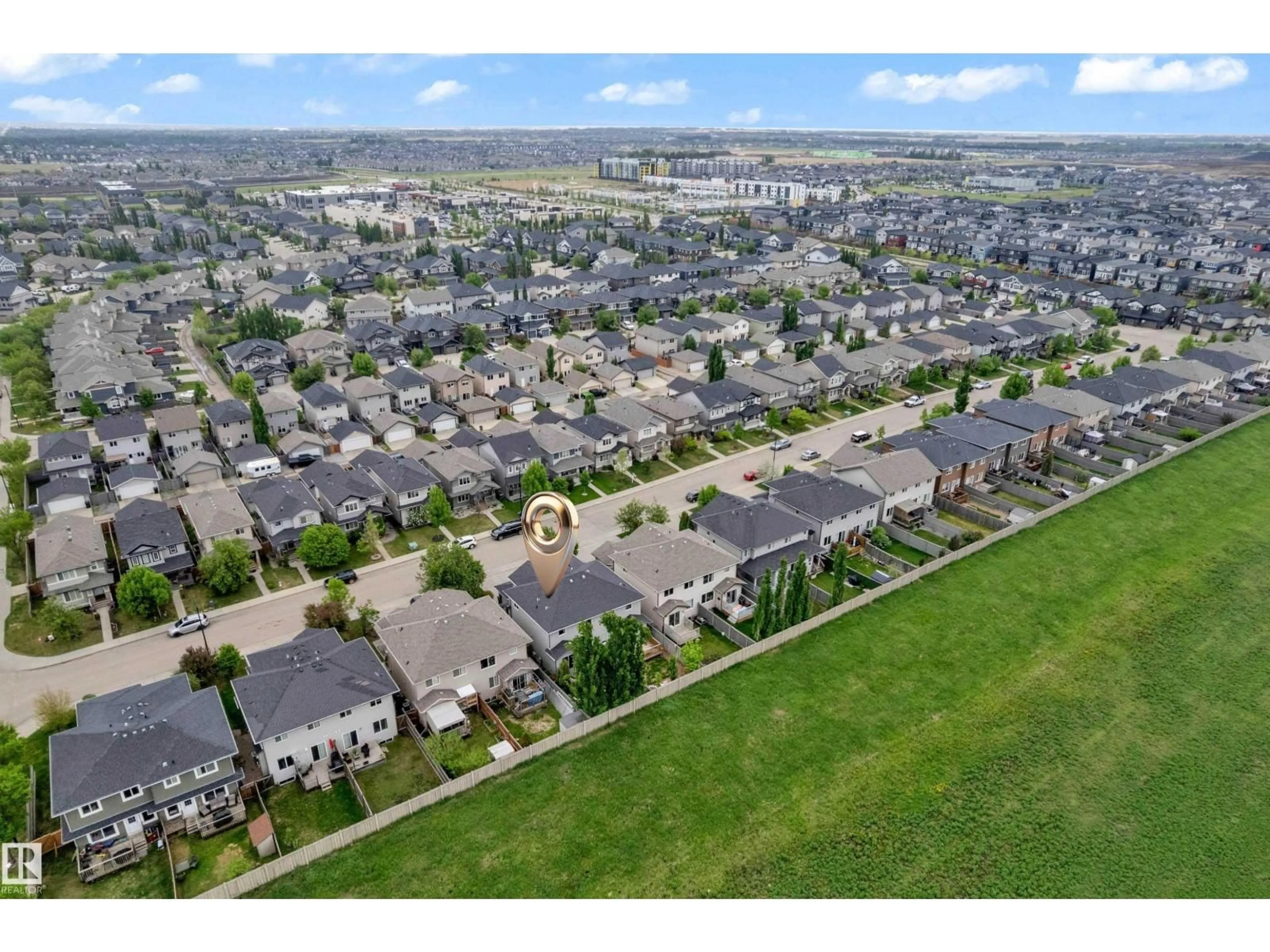 A pic from outside/outdoor area/front of a property/back of a property/a pic from drone, unknown for NW - 1030 177A ST, Edmonton Alberta T6W2A1