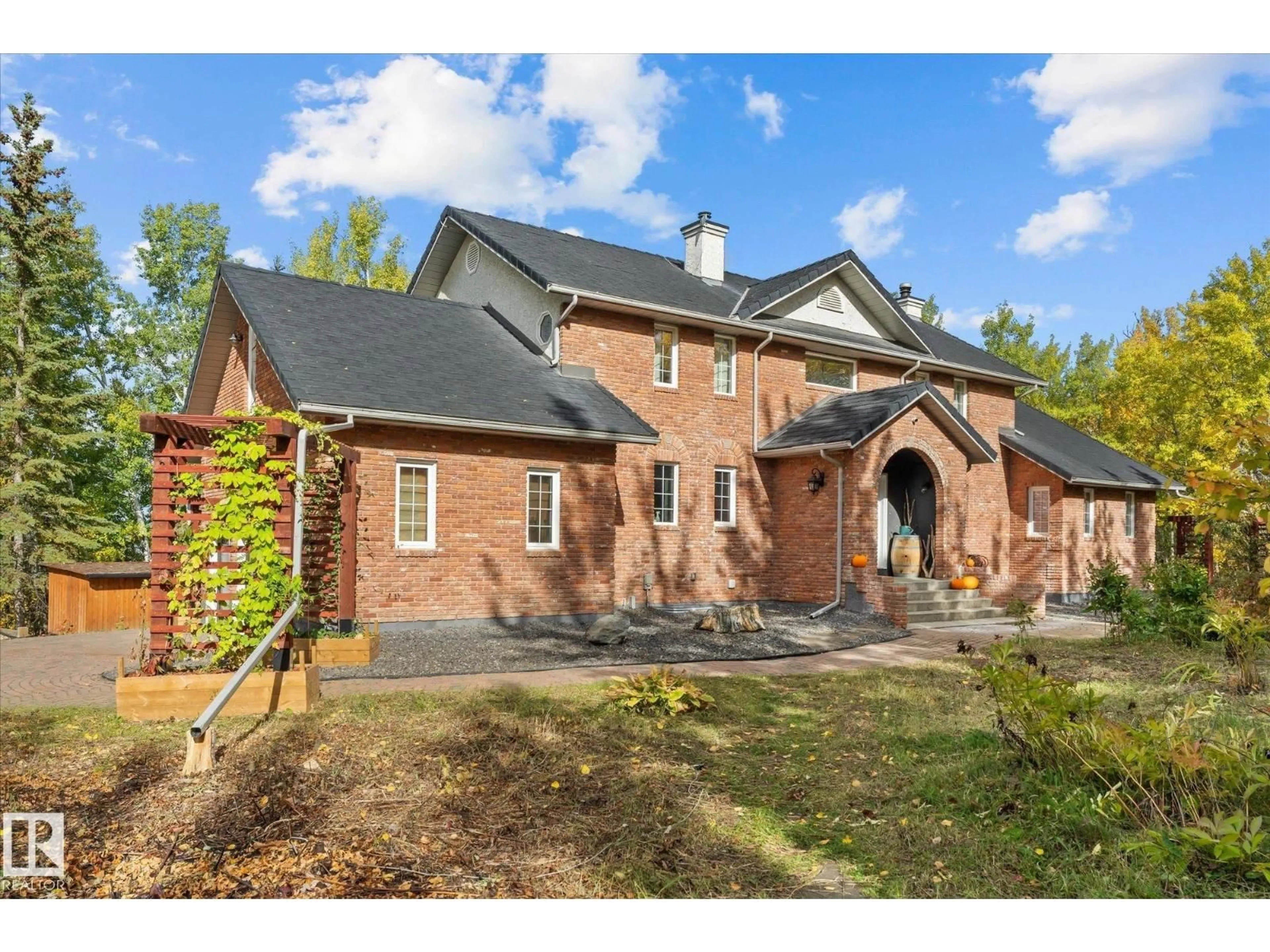 Home with brick exterior material, street for 53221 RGE ROAD 263, Rural Parkland County Alberta T7X3G2