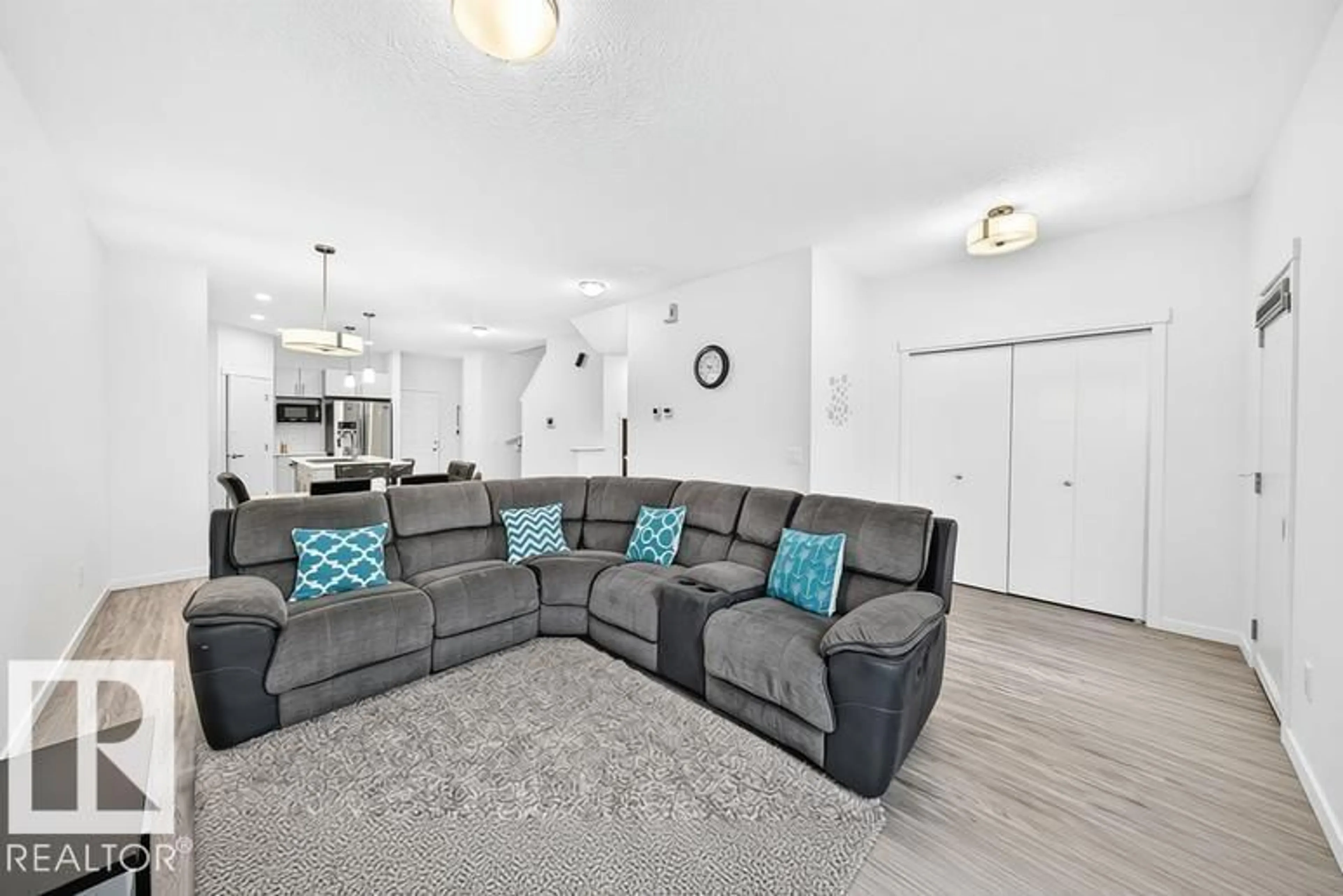 Living room with furniture, unknown for NW - 19716 27 AV, Edmonton Alberta T6M0X1