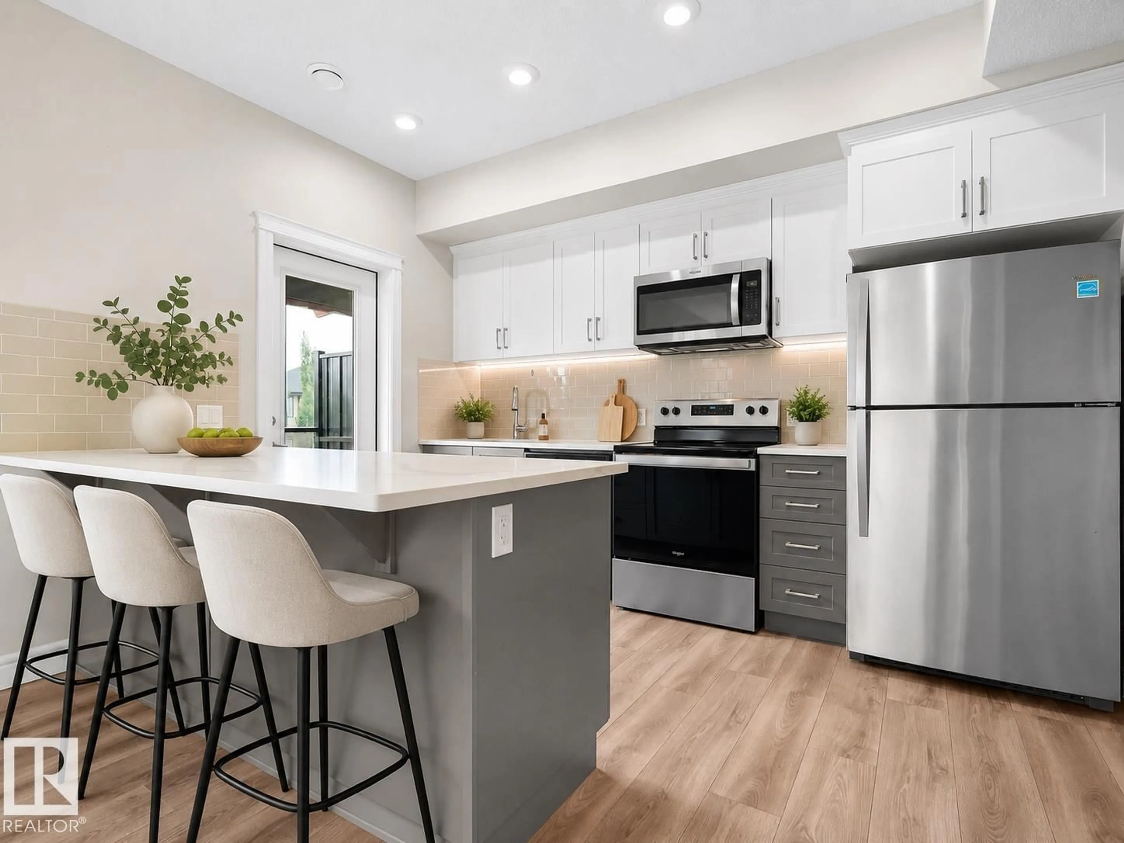 Open concept kitchen, unknown for #3 - 446 ALLARD BV, Edmonton Alberta T6W3S7