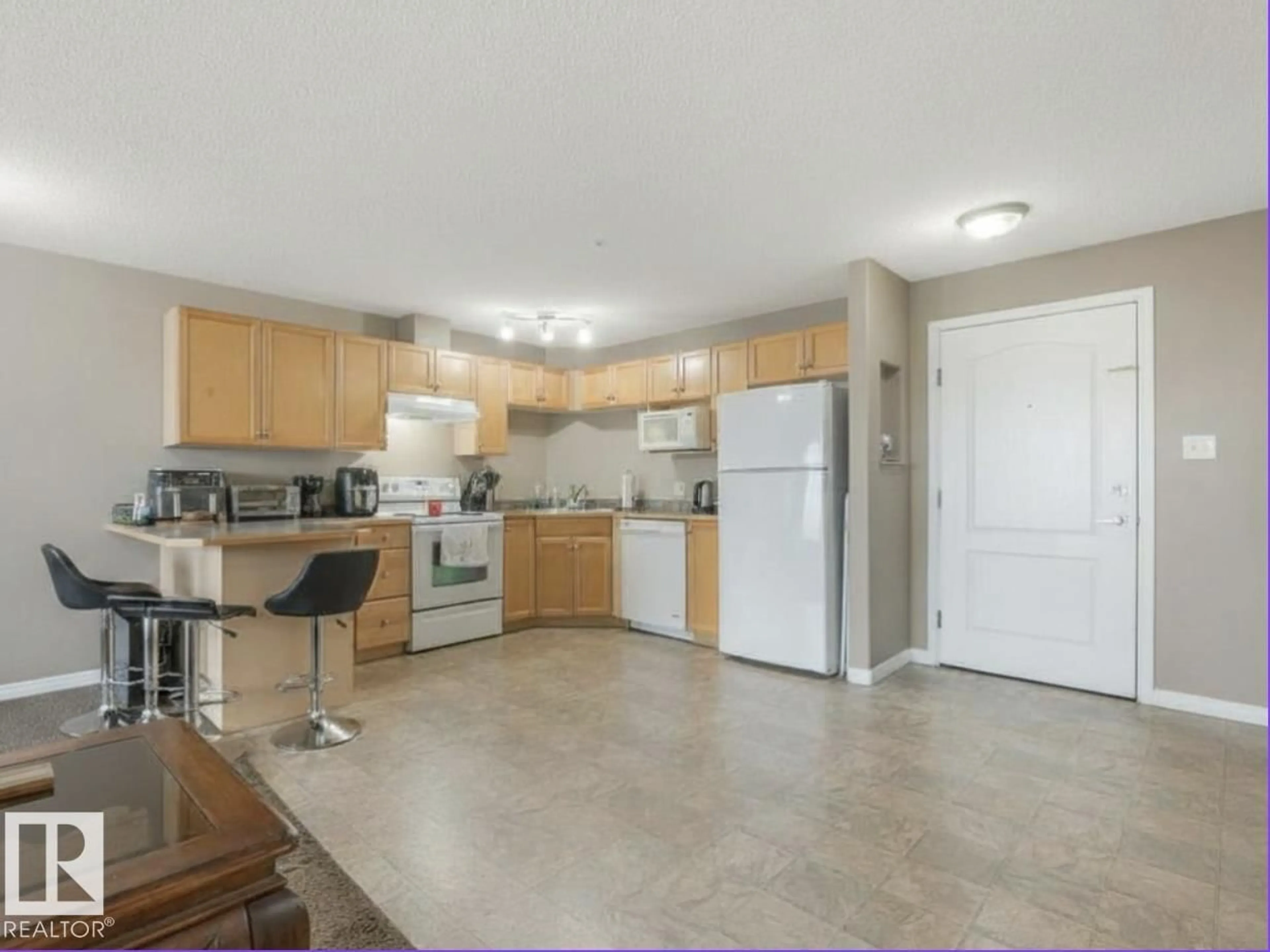 Standard kitchen, ceramic/tile floor for #312 - 5350 199 ST, Edmonton Alberta T6M0A4