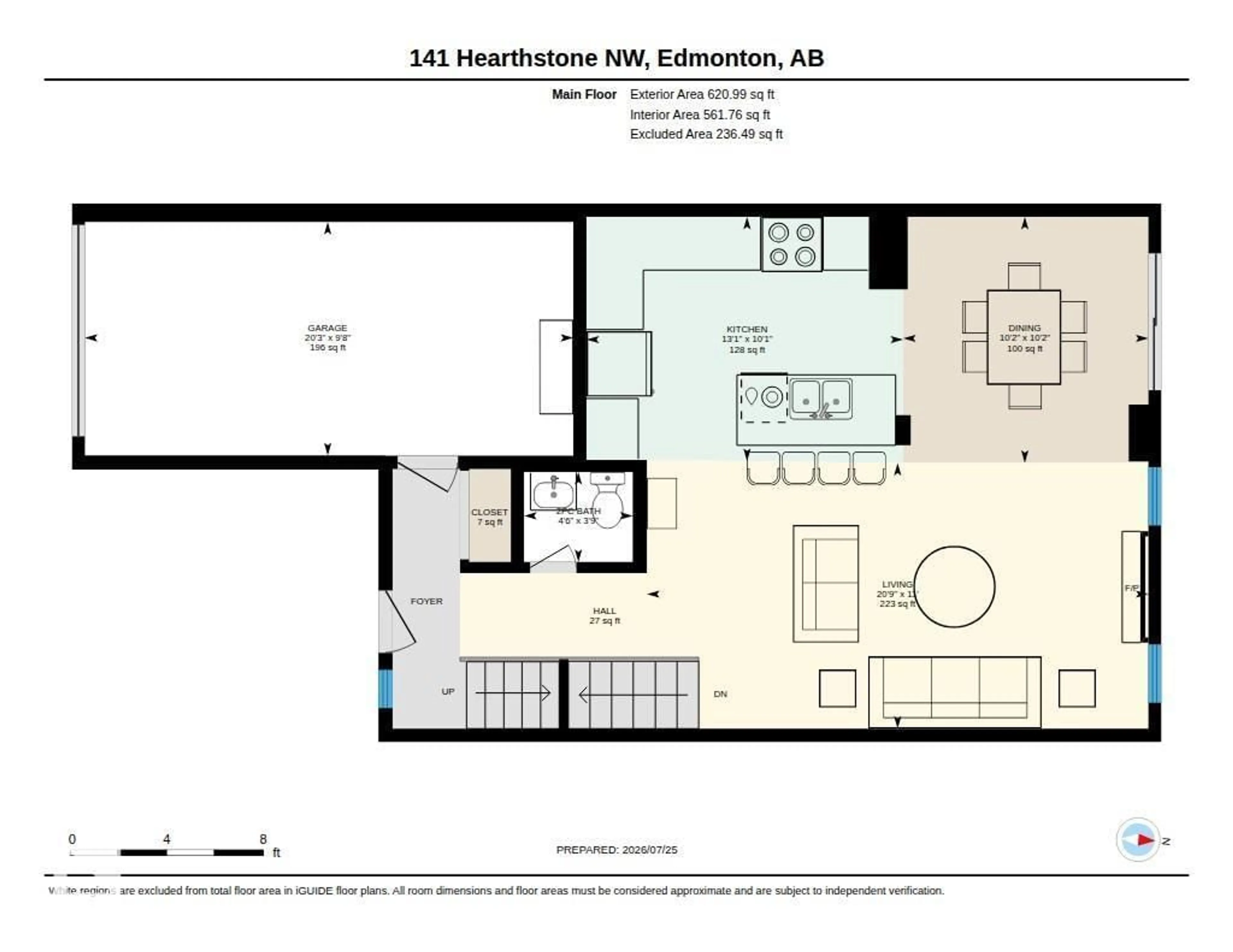 Floor plan for 141 HEARTHSTONE NW, Edmonton Alberta T6H5E5